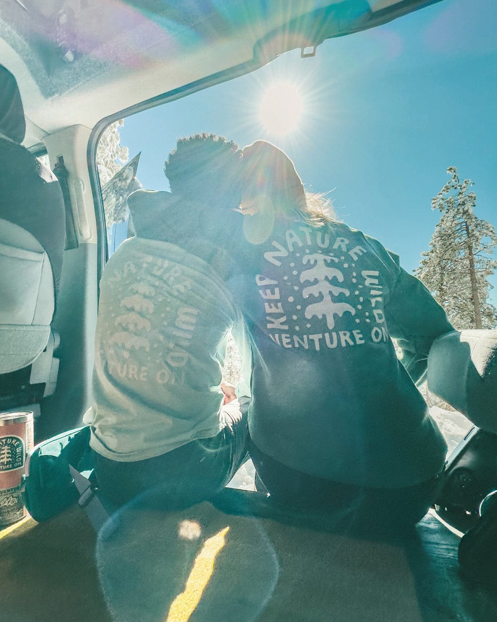 Keep Nature Wild Long Sleeve Venture On Peaceful Pine Unisex Long Sleeve | Dusty Blue