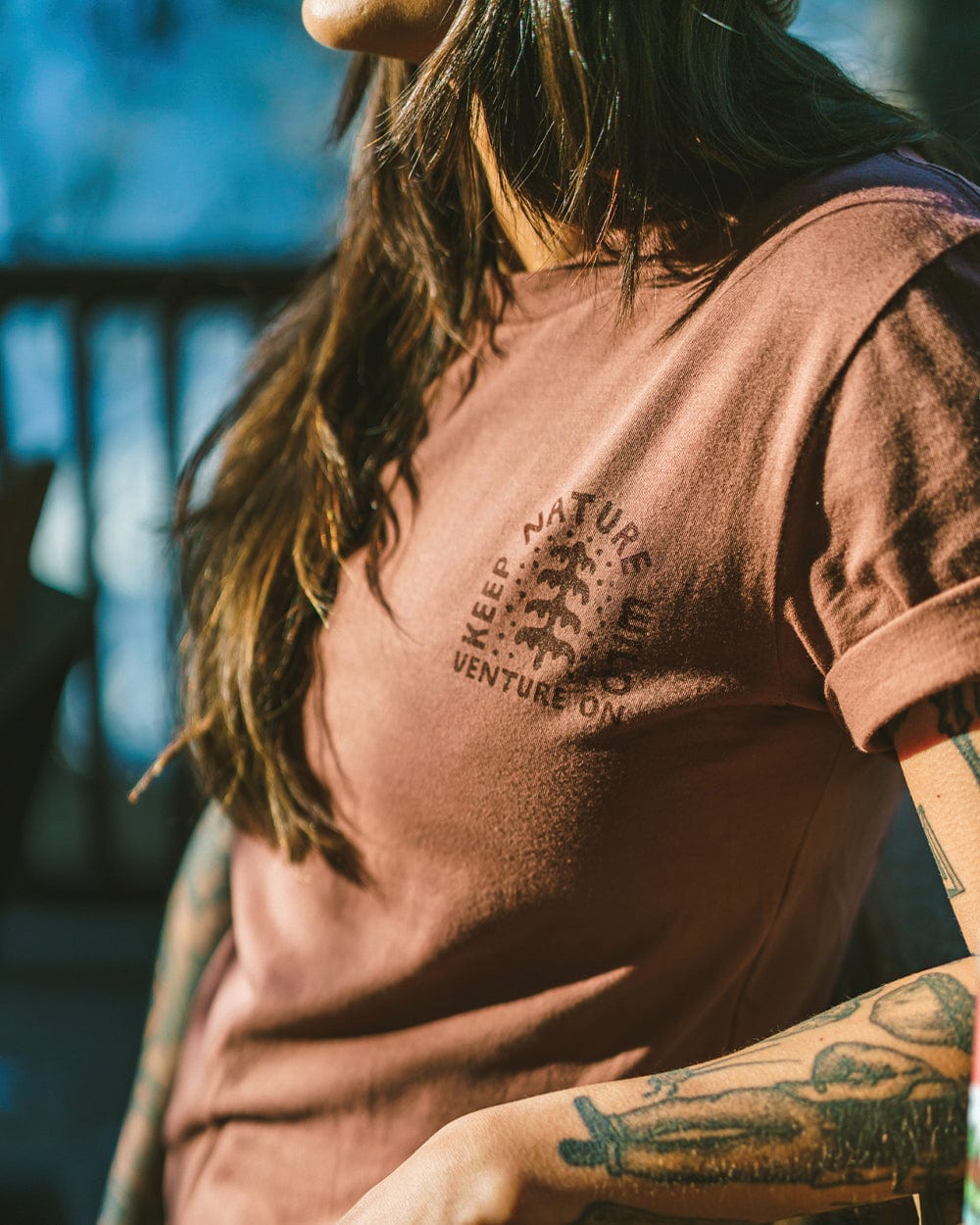 Keep Nature Wild Tee Venture On Peaceful Pine Unisex Tee | Redwood