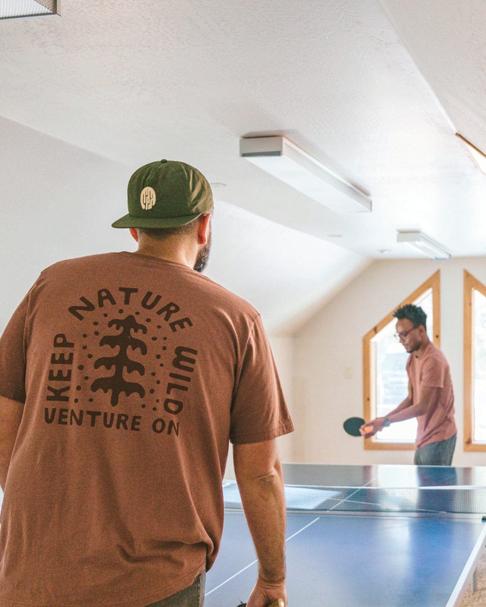 Keep Nature Wild Tee Venture On Peaceful Pine Unisex Tee | Redwood