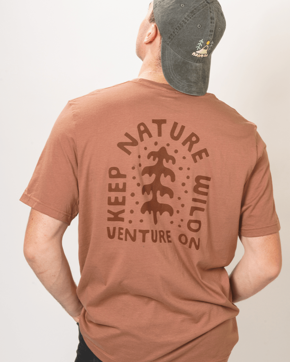 Keep Nature Wild Tee Venture On Peaceful Pine Unisex Tee | Redwood