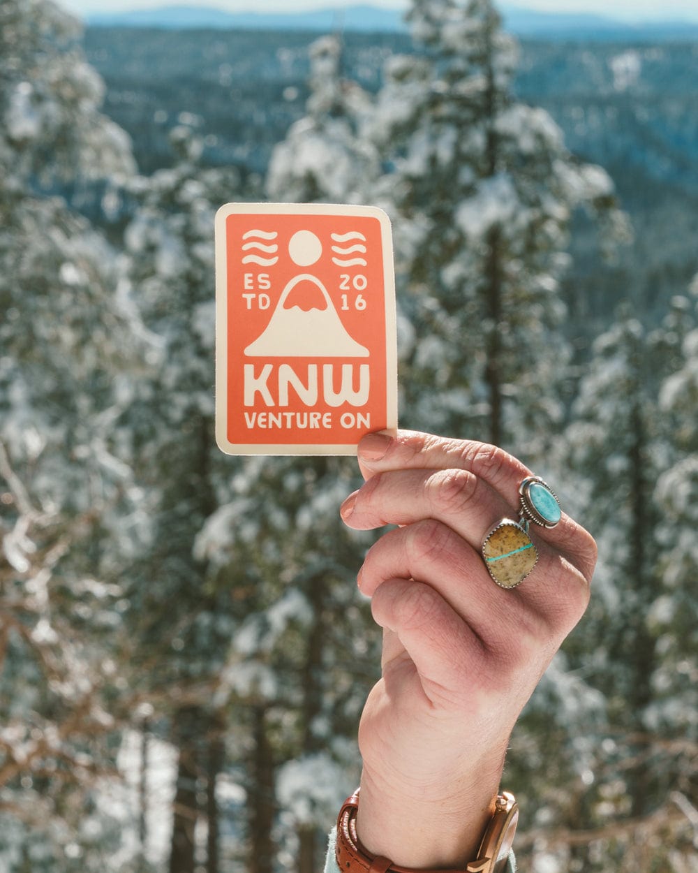 Keep Nature Wild Sticker Venture On Windy Peak | Sticker