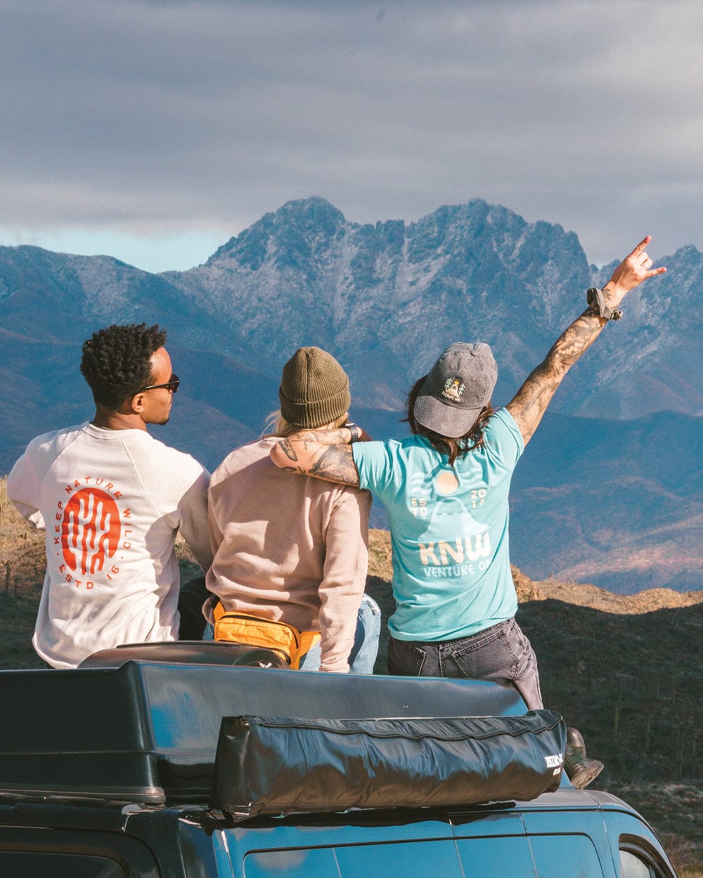 Keep Nature Wild Tee Venture On Windy Peak Unisex Tee | Cove Blue