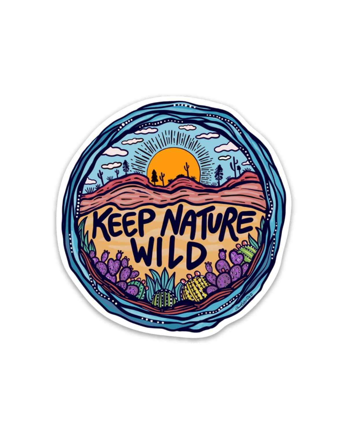 Wild Earth Day 2019 | Sticker - Keep Nature Wild