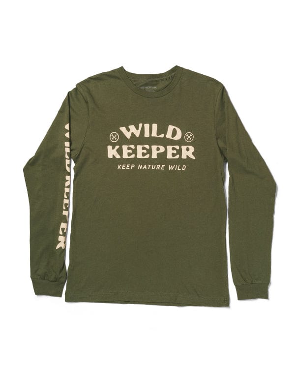 Keep Nature Wild WKA Gear Wild Keeper Badge Unisex Long Sleeve | Olive