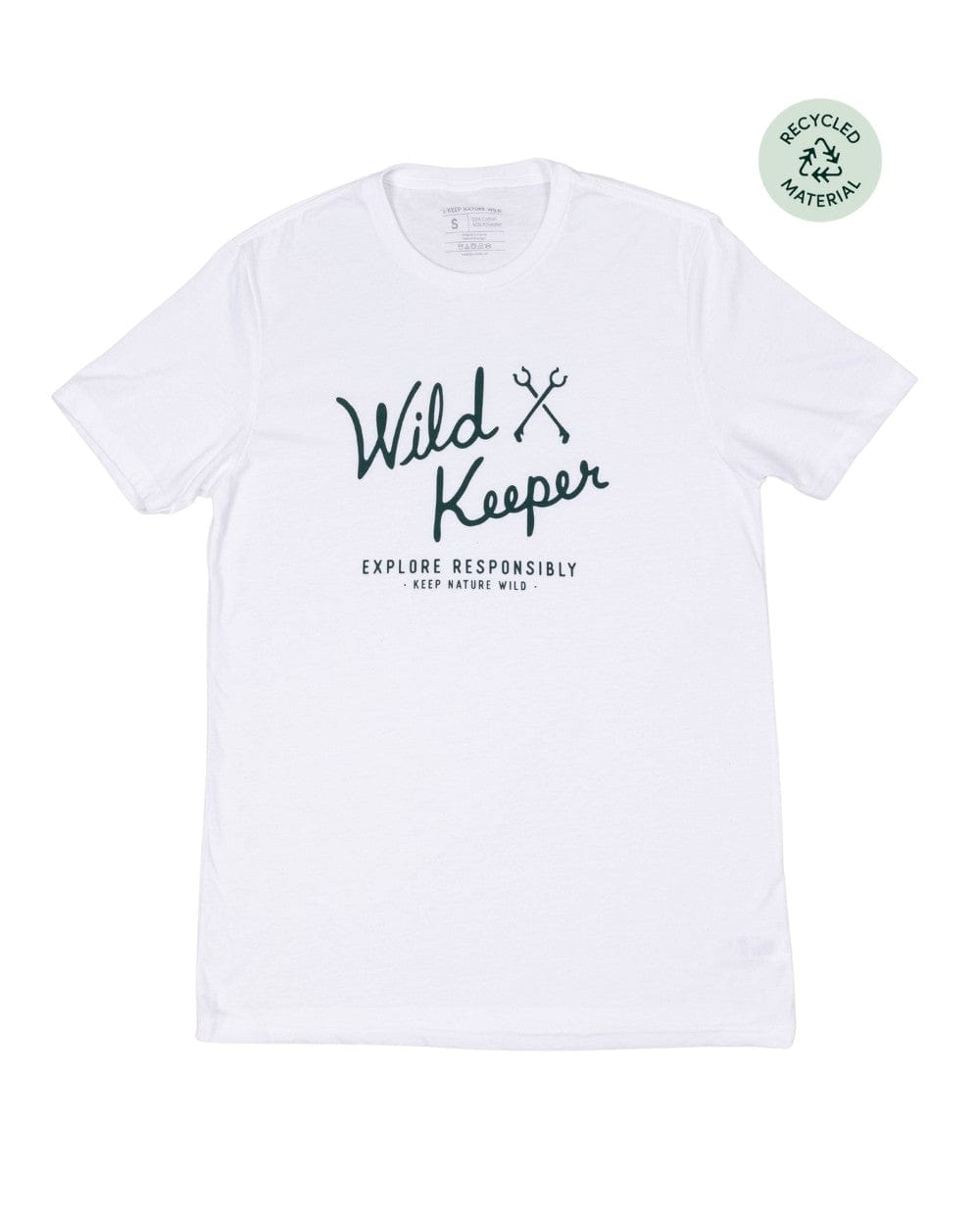 Keep Nature Wild WKA Gear Wild Keeper Script Recycled Unisex Tee | Pearl