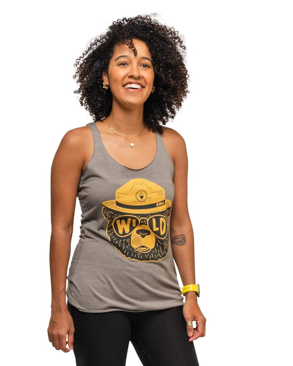Keep Nature Wild Tank Wildbear Racerback Tank | Olive