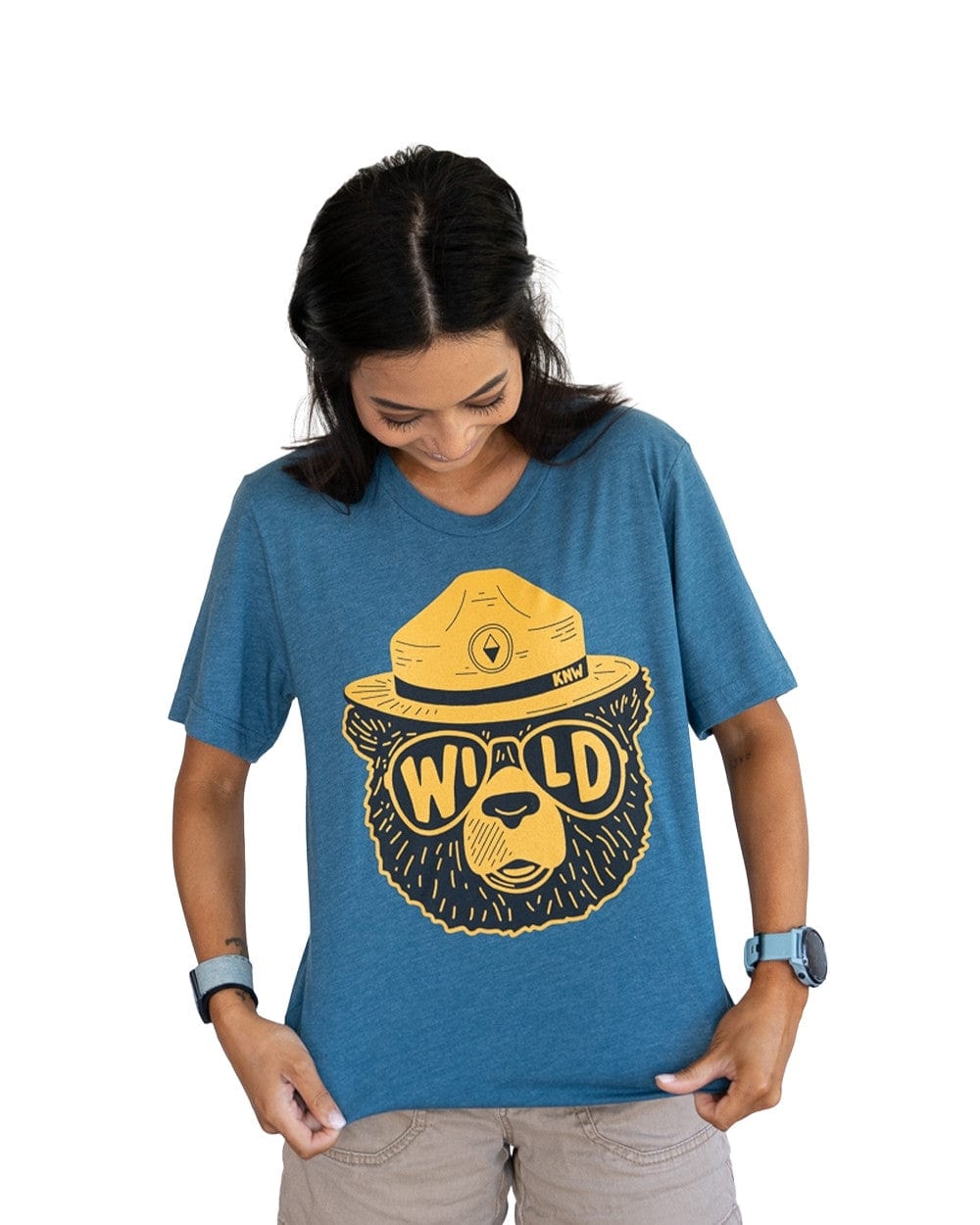 Keep Nature Wild Tee Wildbear Unisex Tee | Glacier Blue