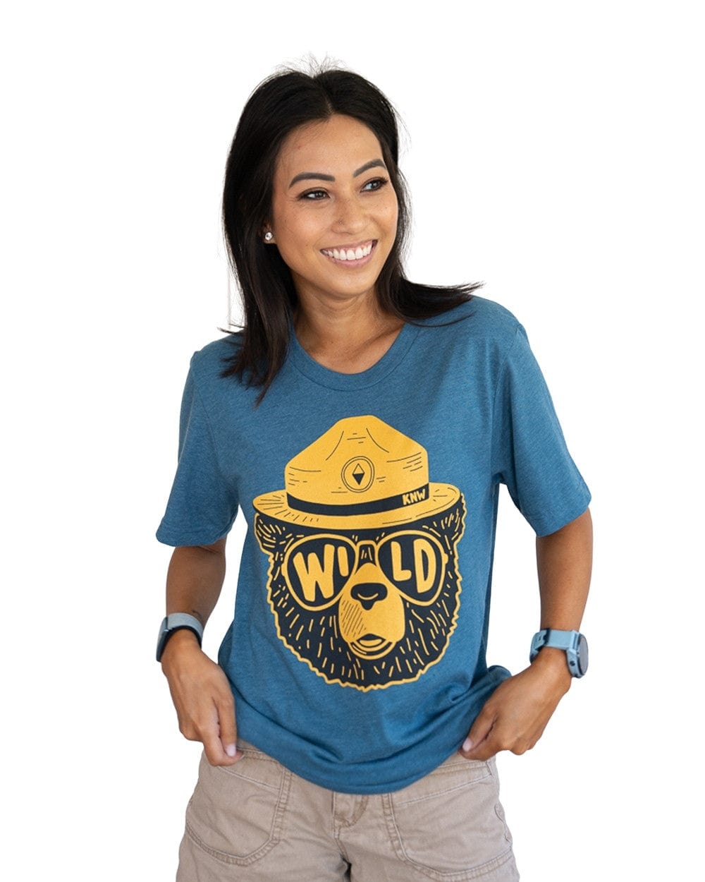 Keep Nature Wild Tee Wildbear Unisex Tee | Glacier Blue