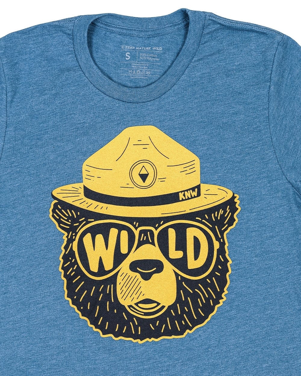 Keep Nature Wild Tee Wildbear Unisex Tee | Glacier Blue