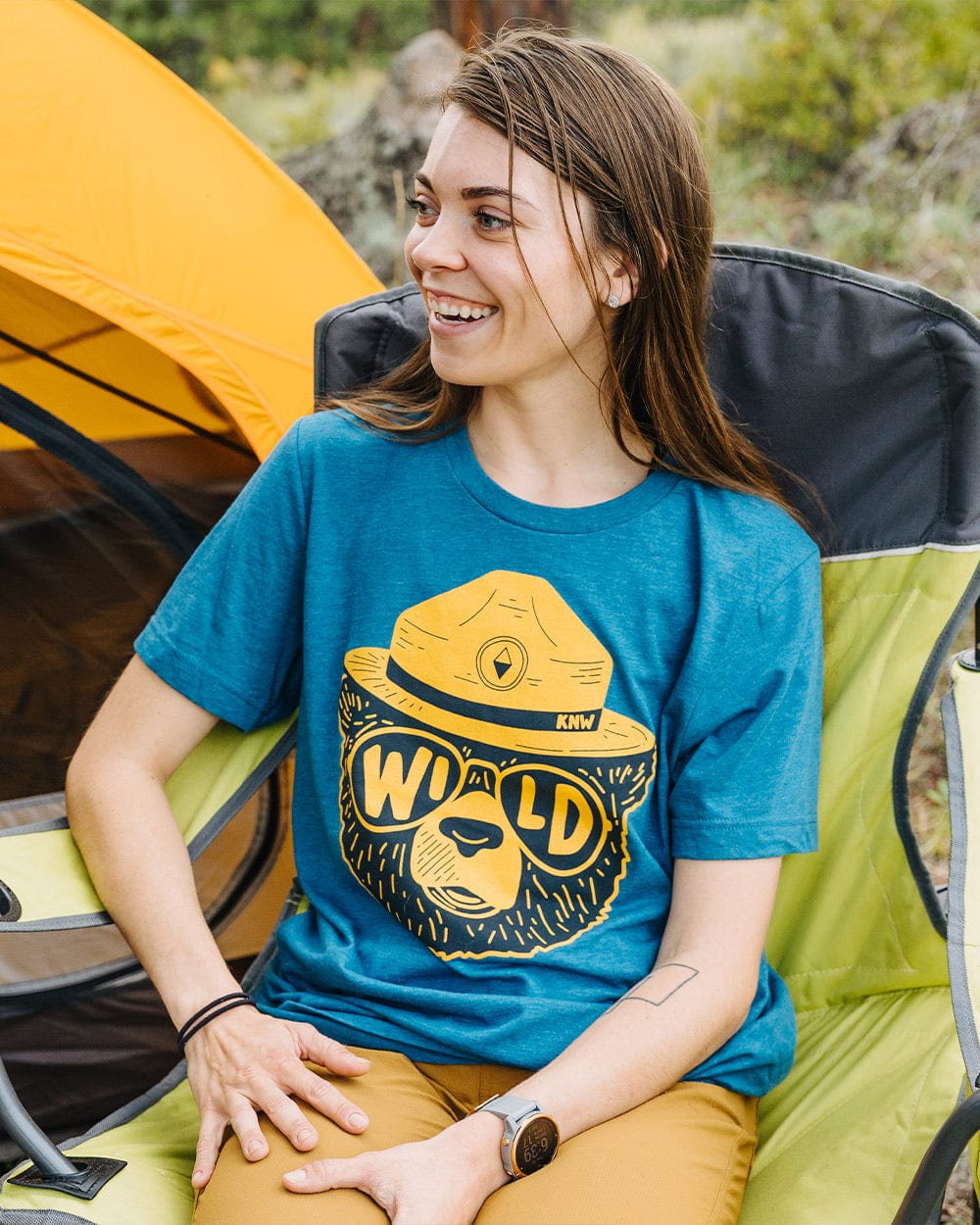 Keep Nature Wild Tee Wildbear Unisex Tee | Glacier Blue