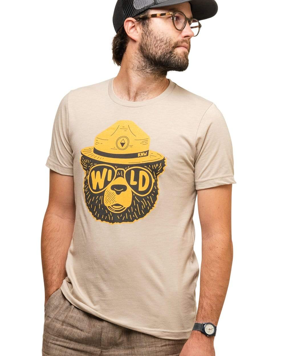 Keep Nature Wild Tee Wildbear Unisex Tee | Heather Tan