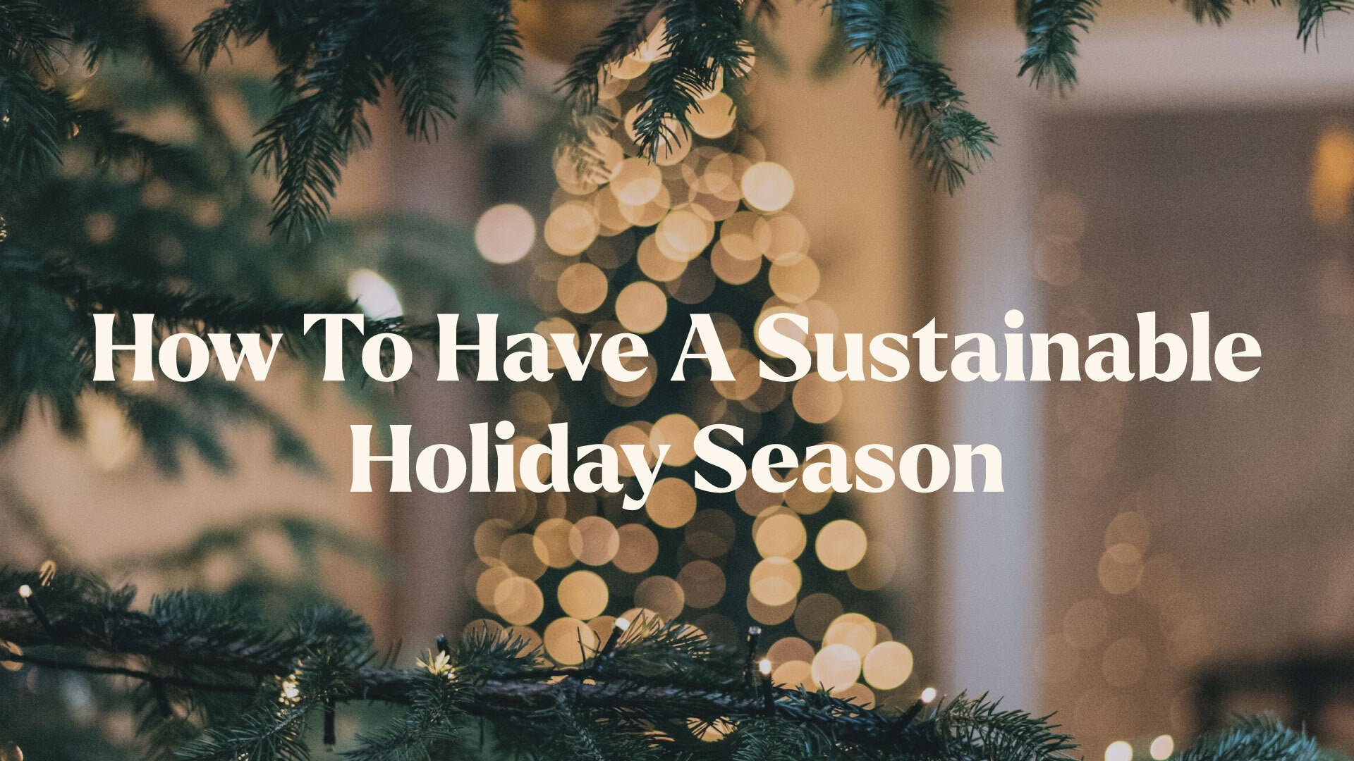 How To Have A Sustainable Holiday Season This Year