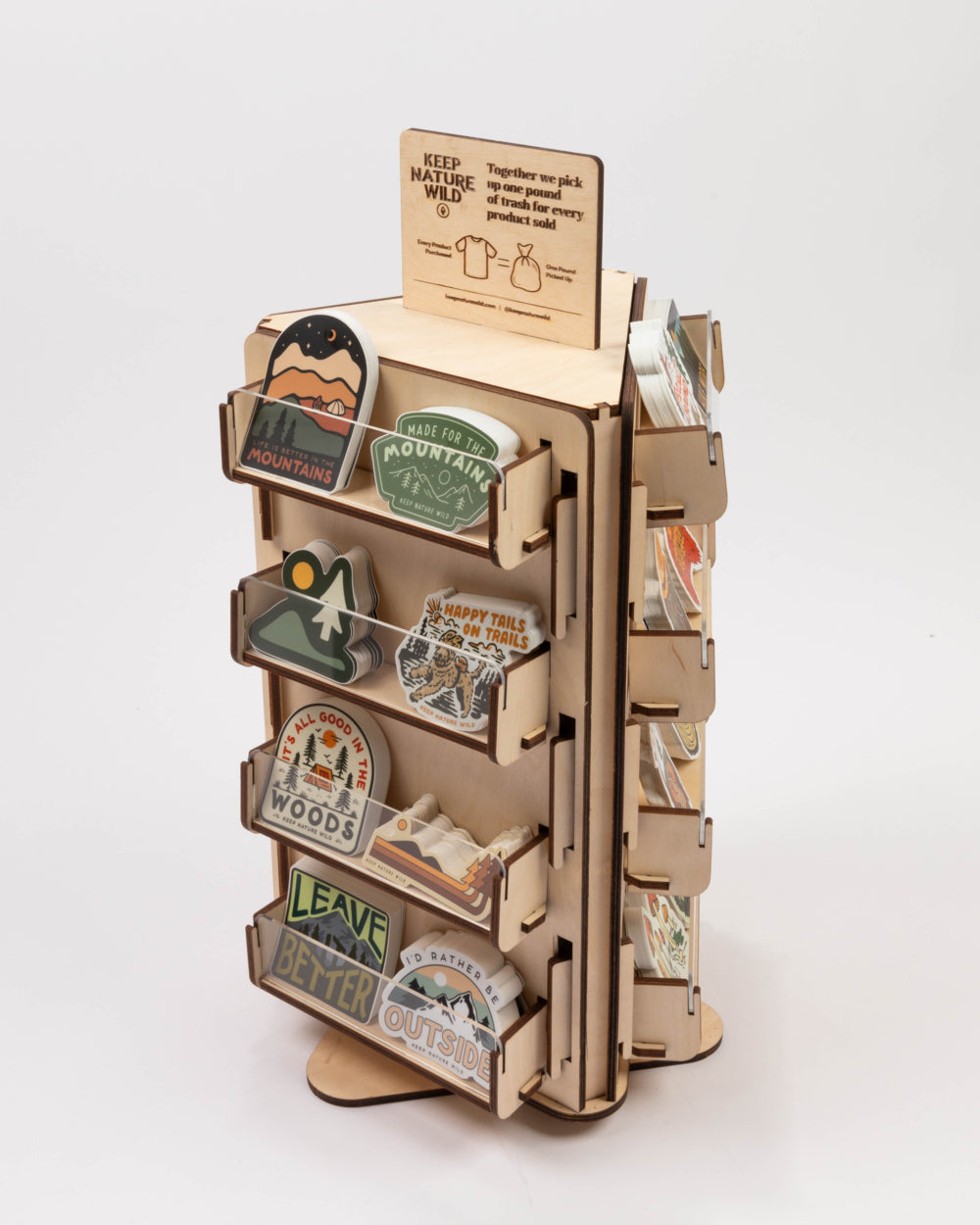 Fully Loaded Tabletop Spinner Rack | Mountain/Forest Theme
