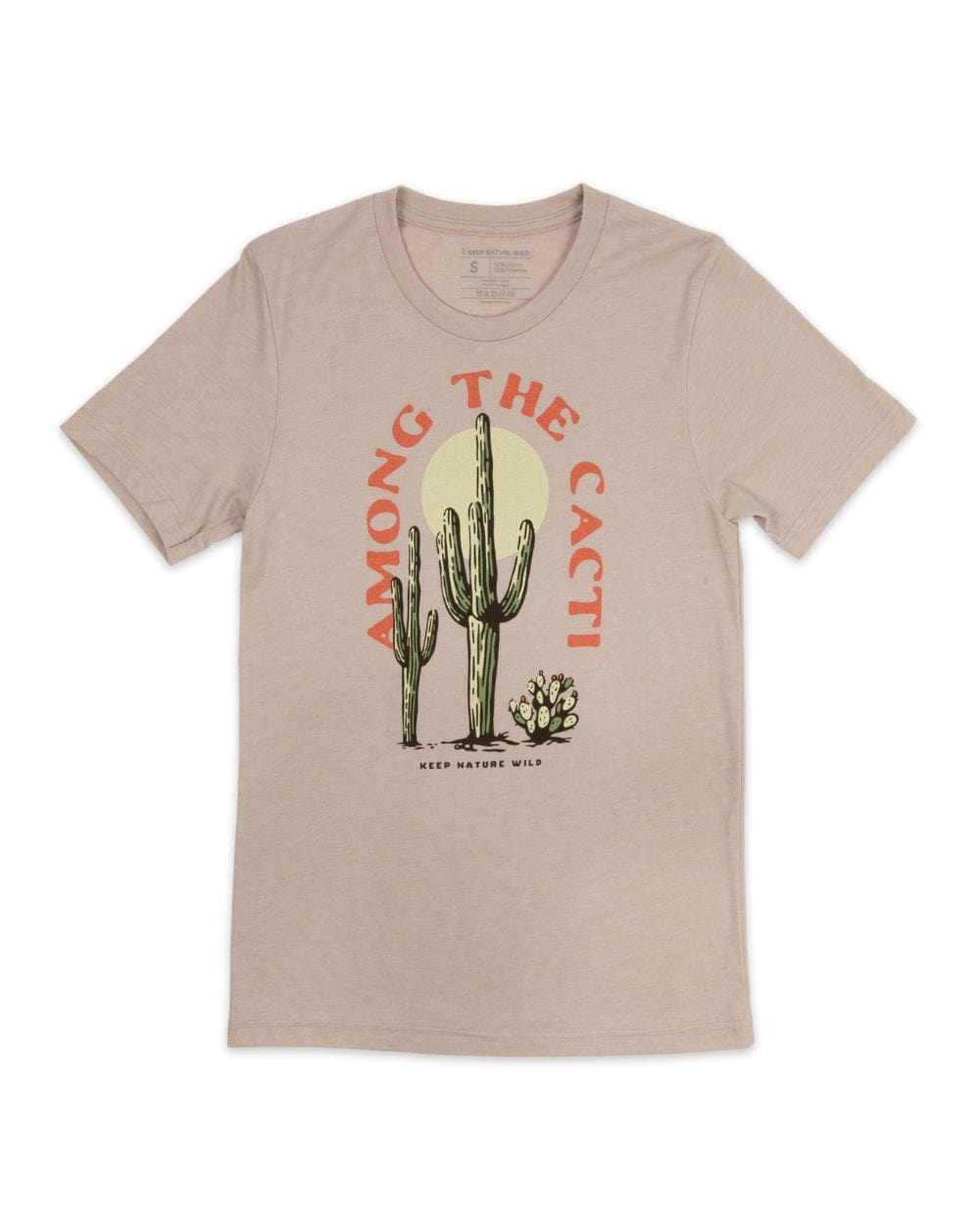 Keep It Wild Tee Among the Cacti Unisex Tee | Heather Tan