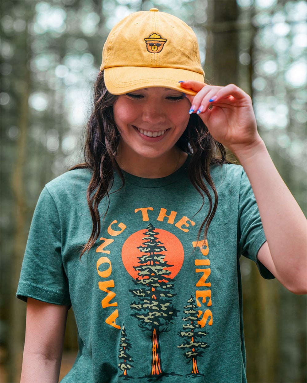 Among the Pines Unisex Tee Heather Forest