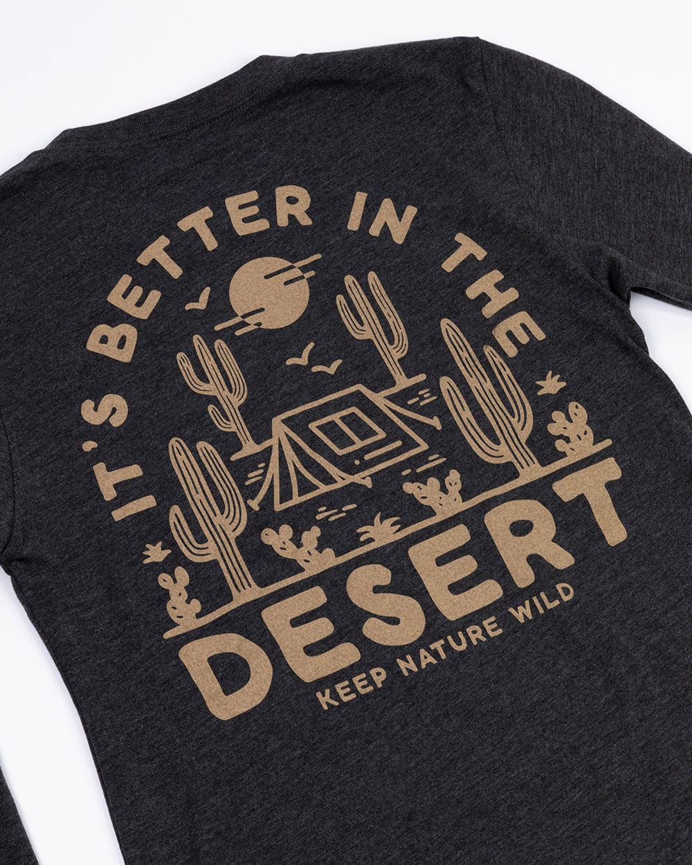 Keep It Wild Tee Better in the Desert Unisex Longsleeve | Heather Dark Grey