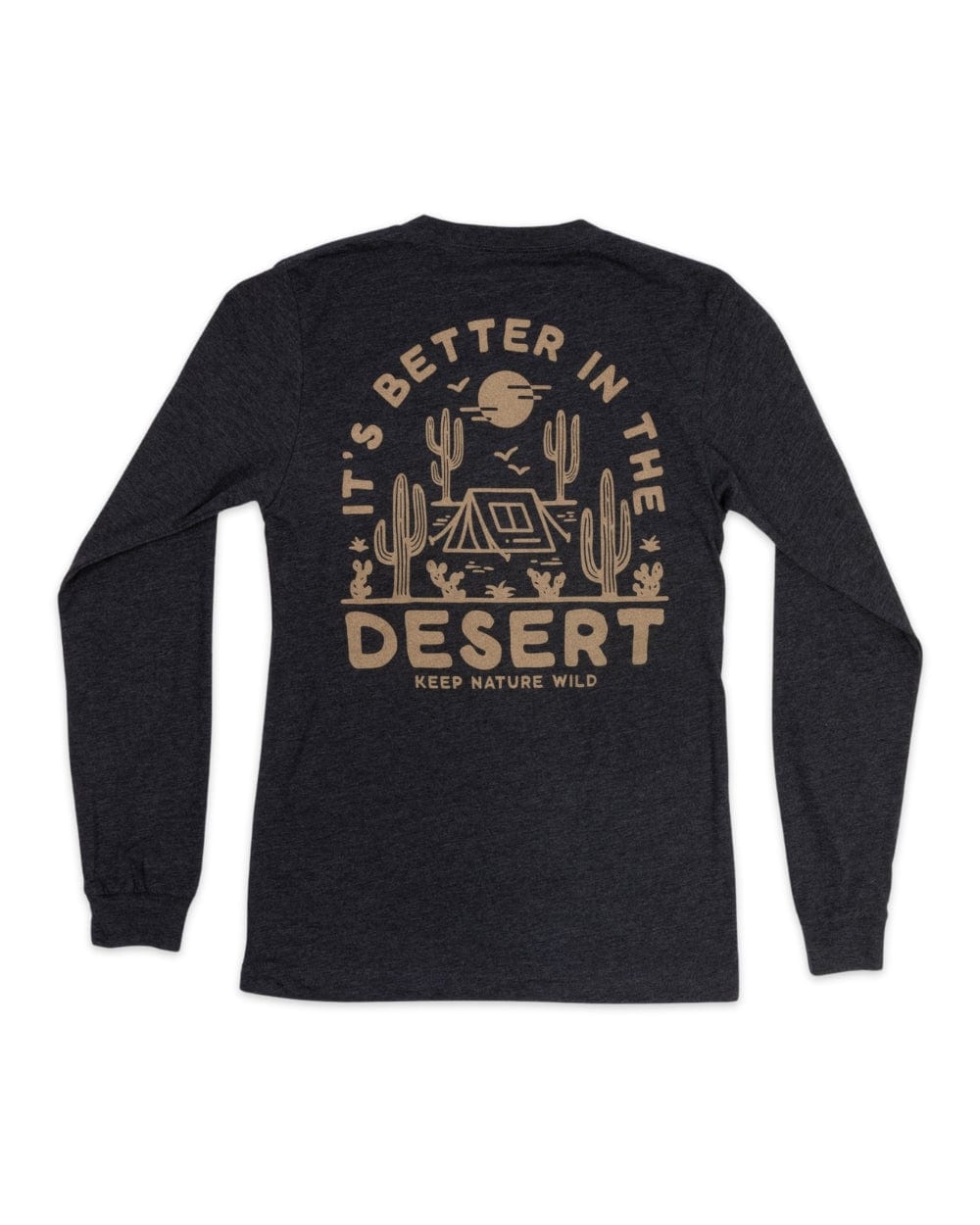 Keep It Wild Tee Better in the Desert Unisex Longsleeve | Heather Dark Grey