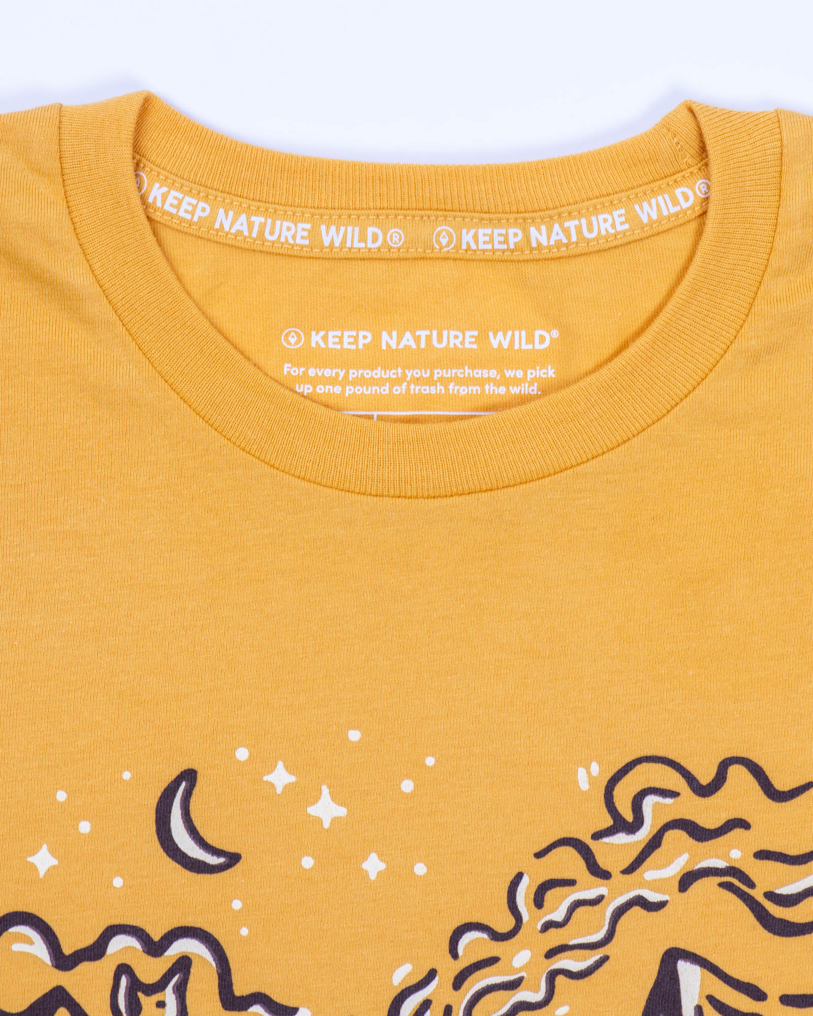 Keep It Wild Tee Campfire Dog Unisex Tee | Mustard