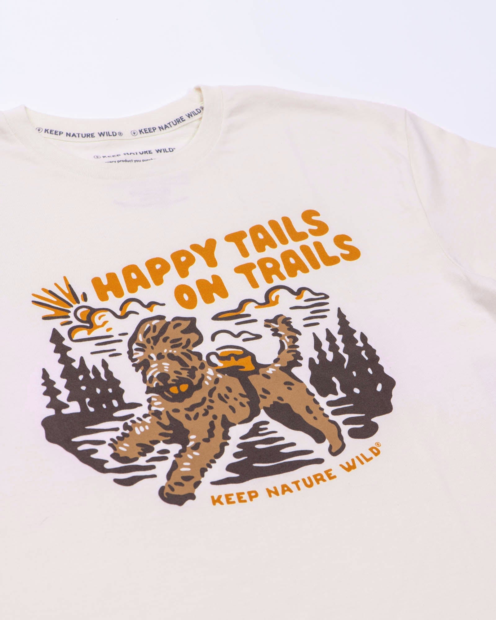 Keep Nature Wild Bundle 2 Dog Tees + 9 Stickers Free | Happy Tails on Trails & Keep the Barks Wild | Bundle