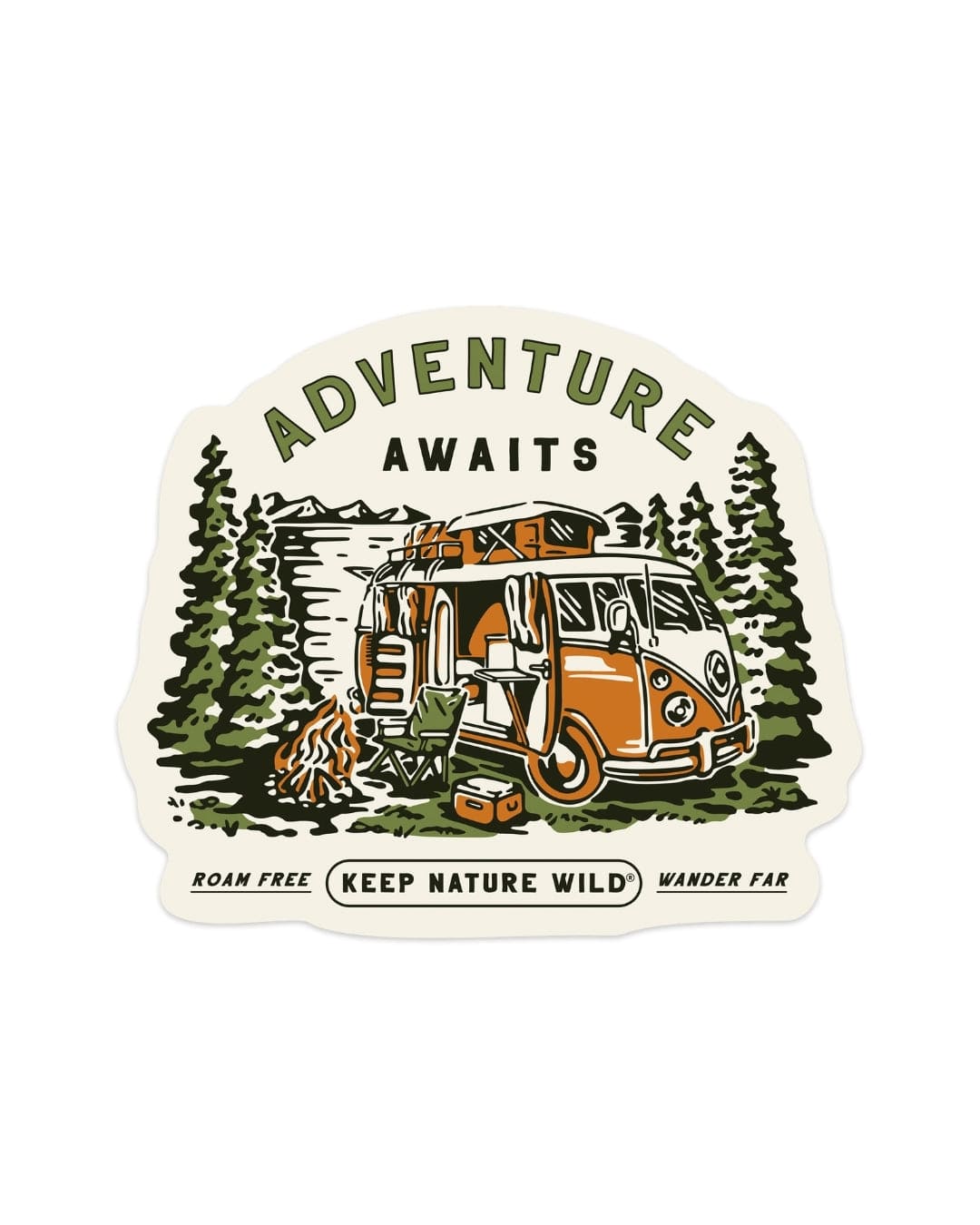 Keep Nature Wild Sticker Adventure Awaits | Sticker