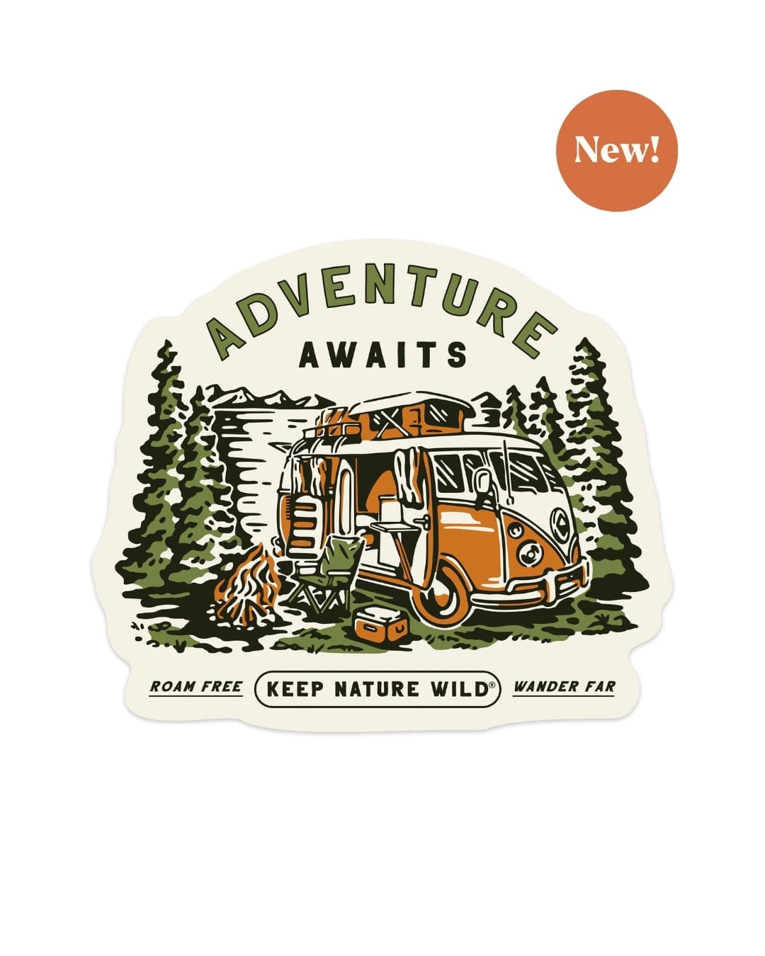 Keep Nature Wild Sticker Adventure Awaits | Sticker