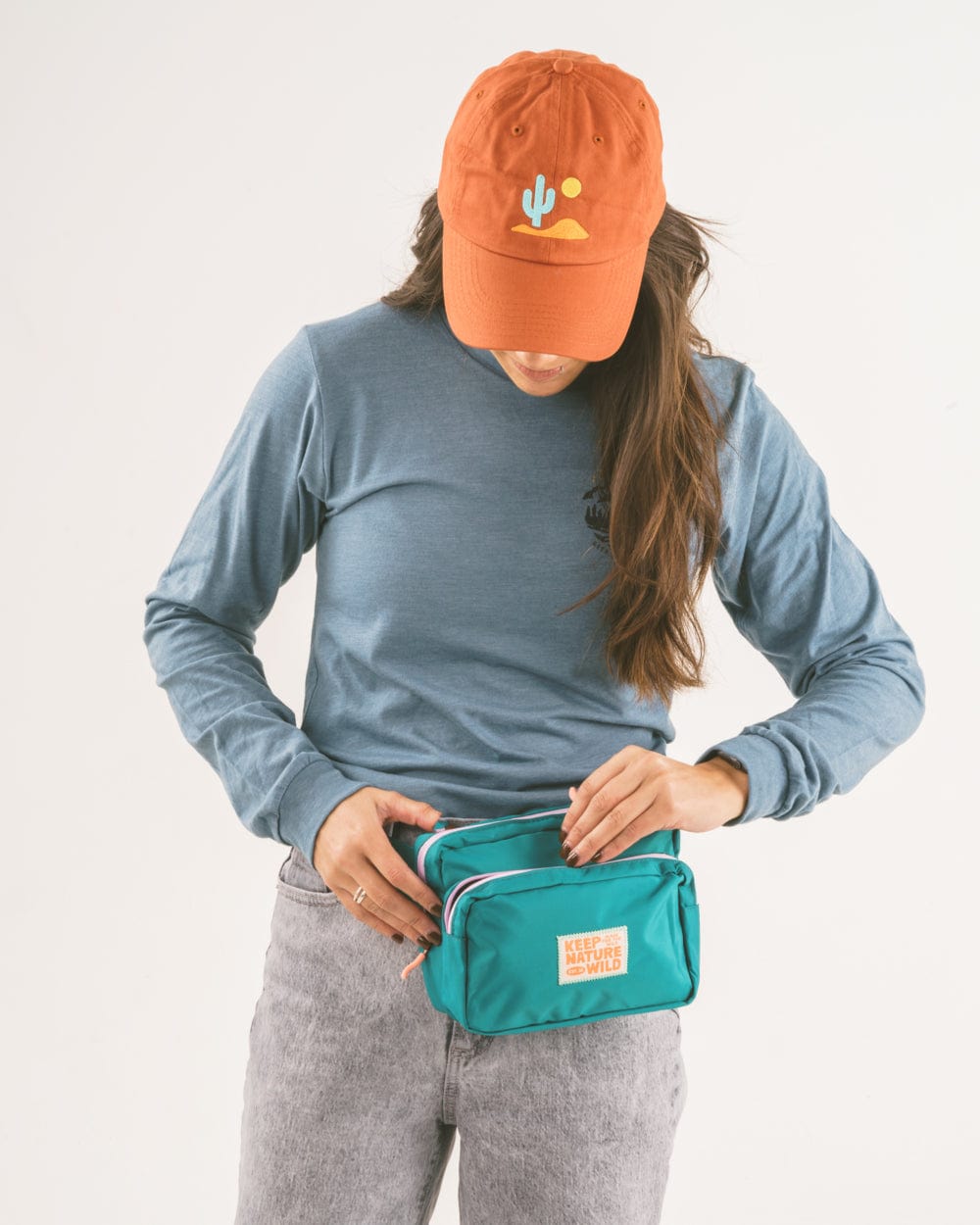 Keep Nature Wild Fanny Pack Adventure Fanny Pack | Teal/Lavender