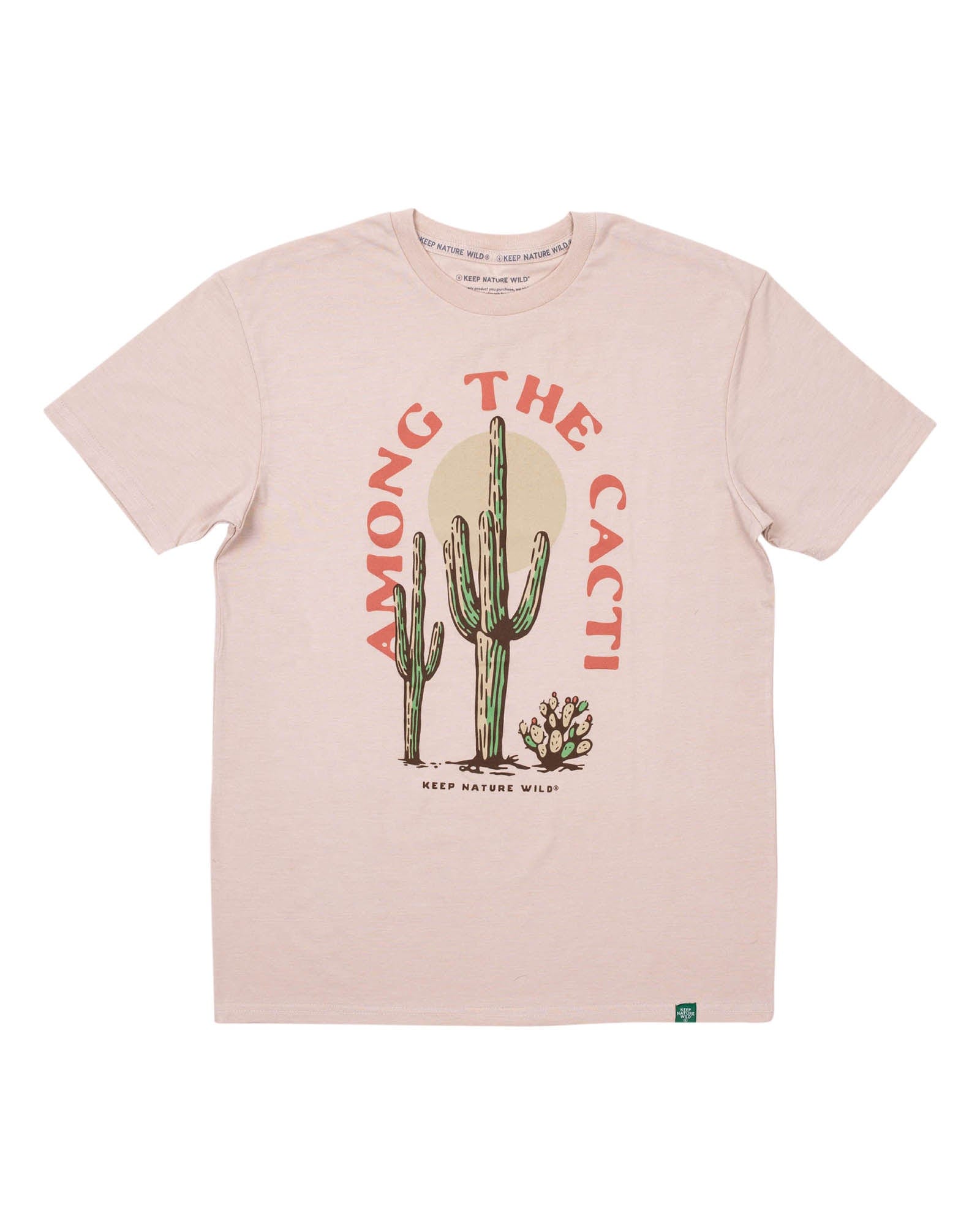 Keep Nature Wild Tee Among the Cacti Unisex Tee | Heather Tan