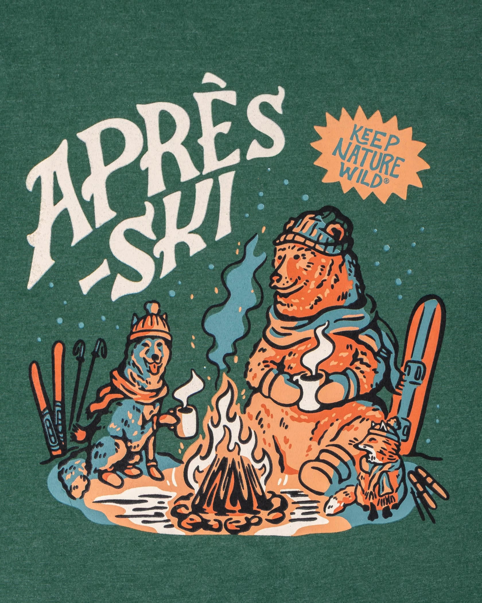 Keep Nature Wild Long Sleeve Apres Ski Unisex Long Sleeve Shirt | Heather Forest