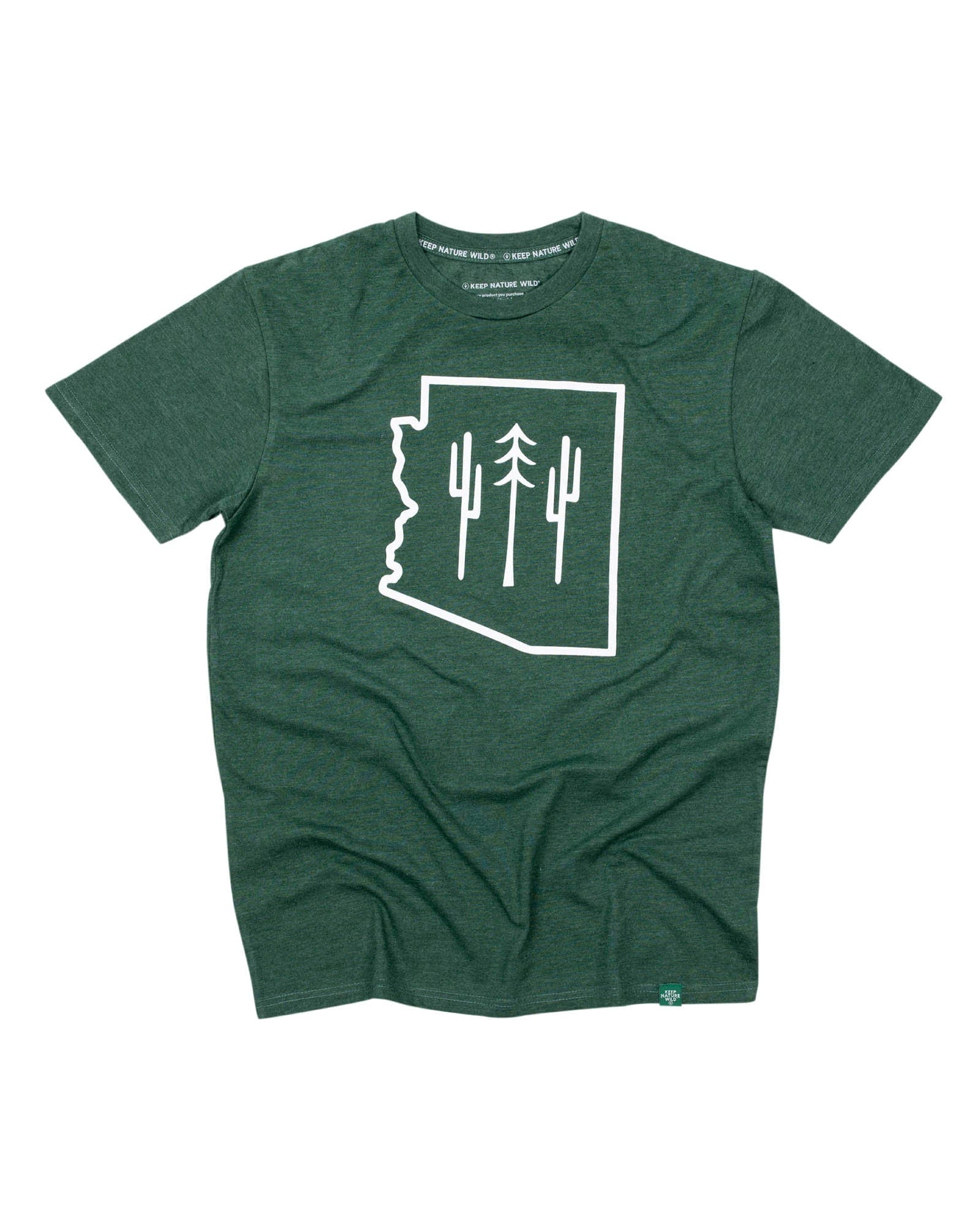 Keep Nature Wild Tee Arizona Wilderness Unisex Tee | Forest