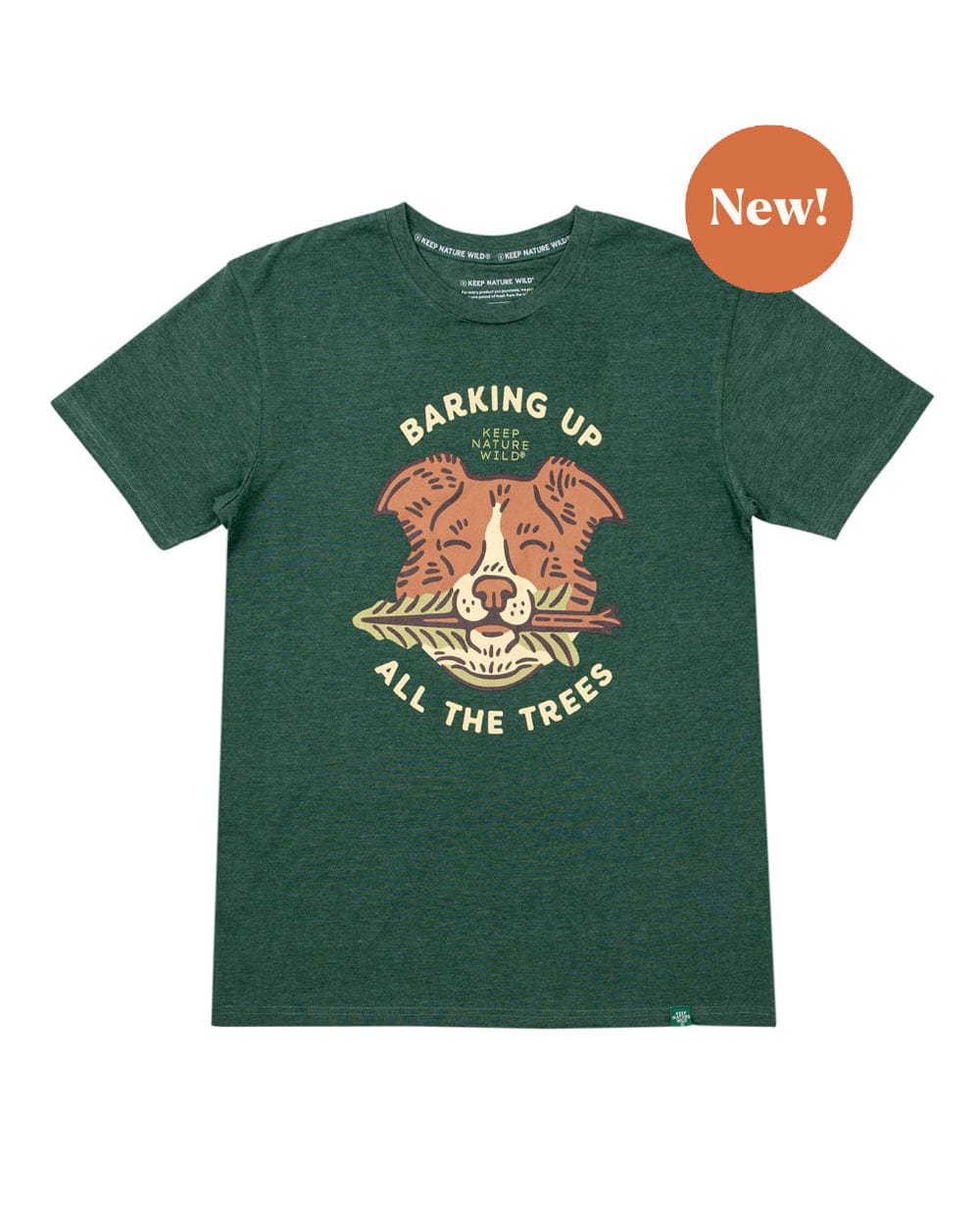 Keep Nature Wild Tee Barking Up All the Trees Unisex Tee | Heather Forest