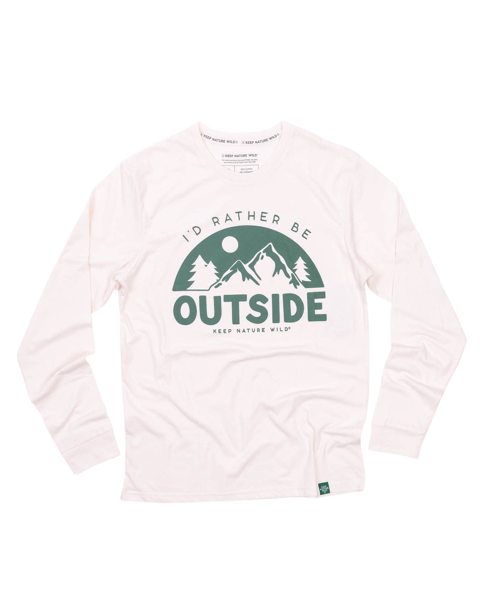 Keep Nature Wild Long Sleeve Be Outside Unisex Long Sleeve | Heather Natural