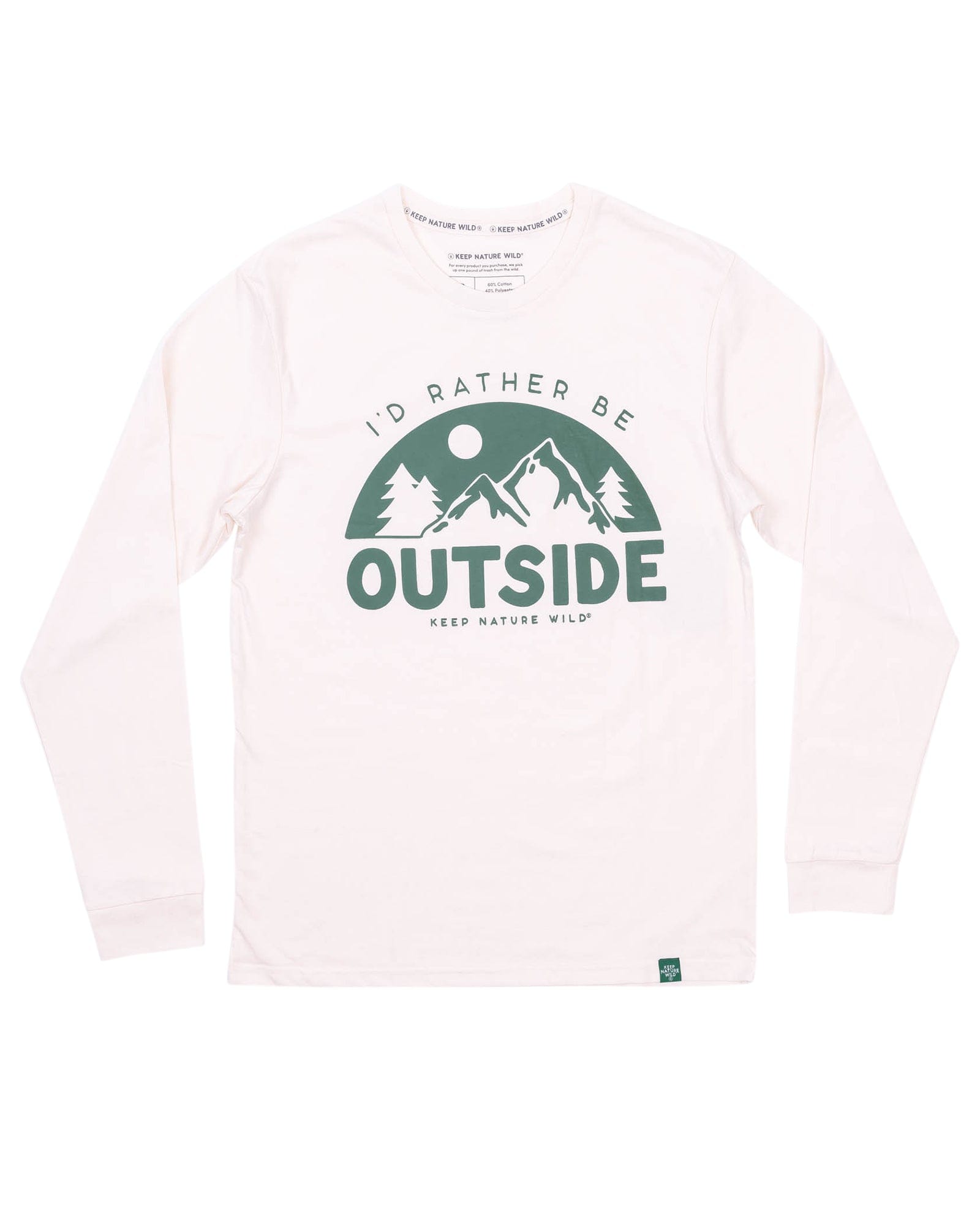 Keep Nature Wild Long Sleeve Be Outside Unisex Long Sleeve | Heather Natural