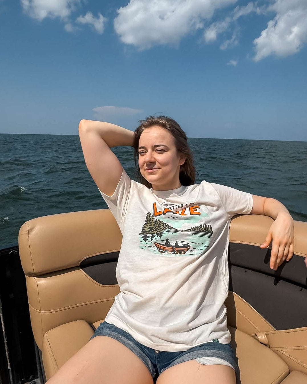 Keep Nature Wild Tee Better At The Lake | Unisex Tee | Natural