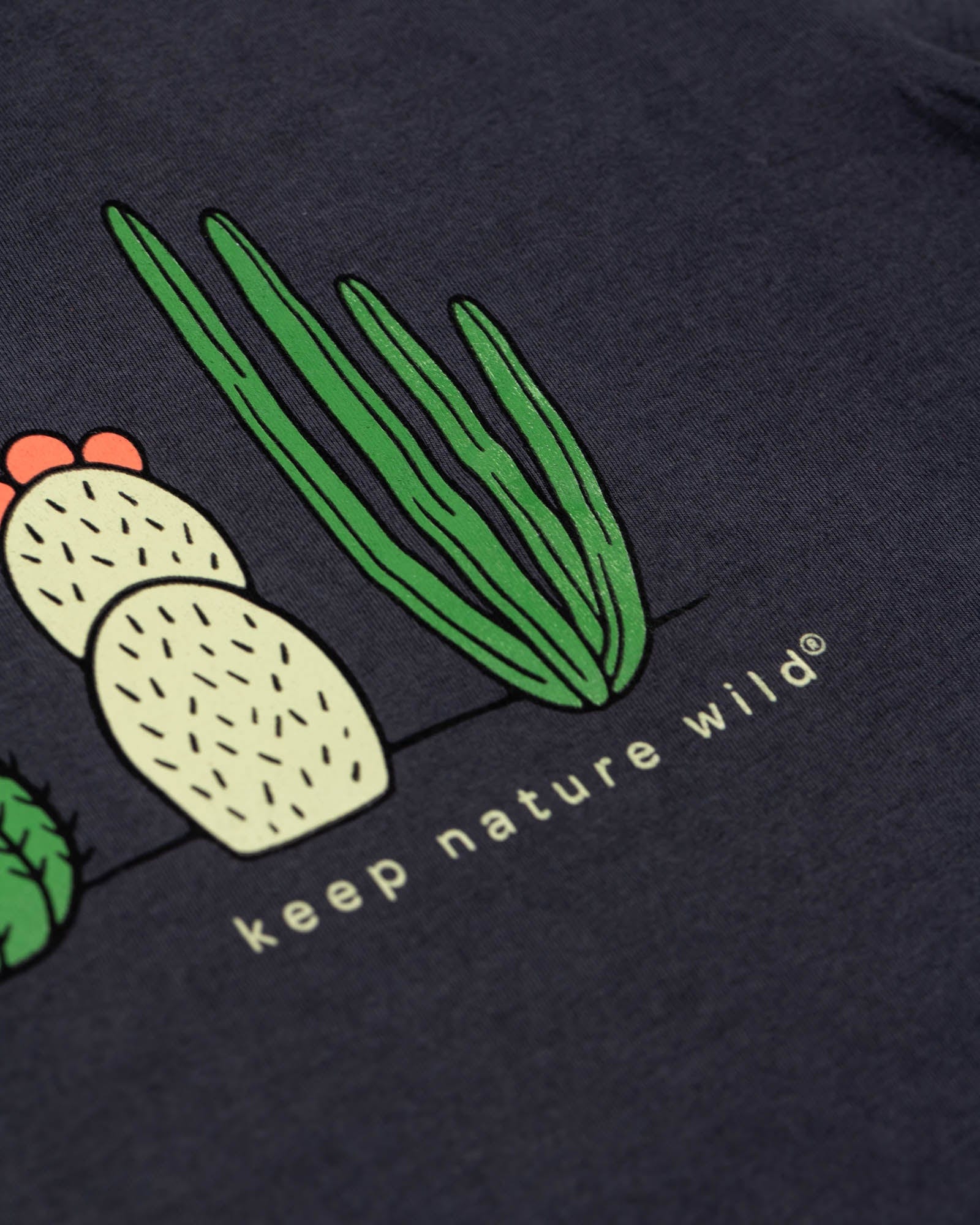 Keep Nature Wild Tee Cactus Friends Unisex Tee | Coal