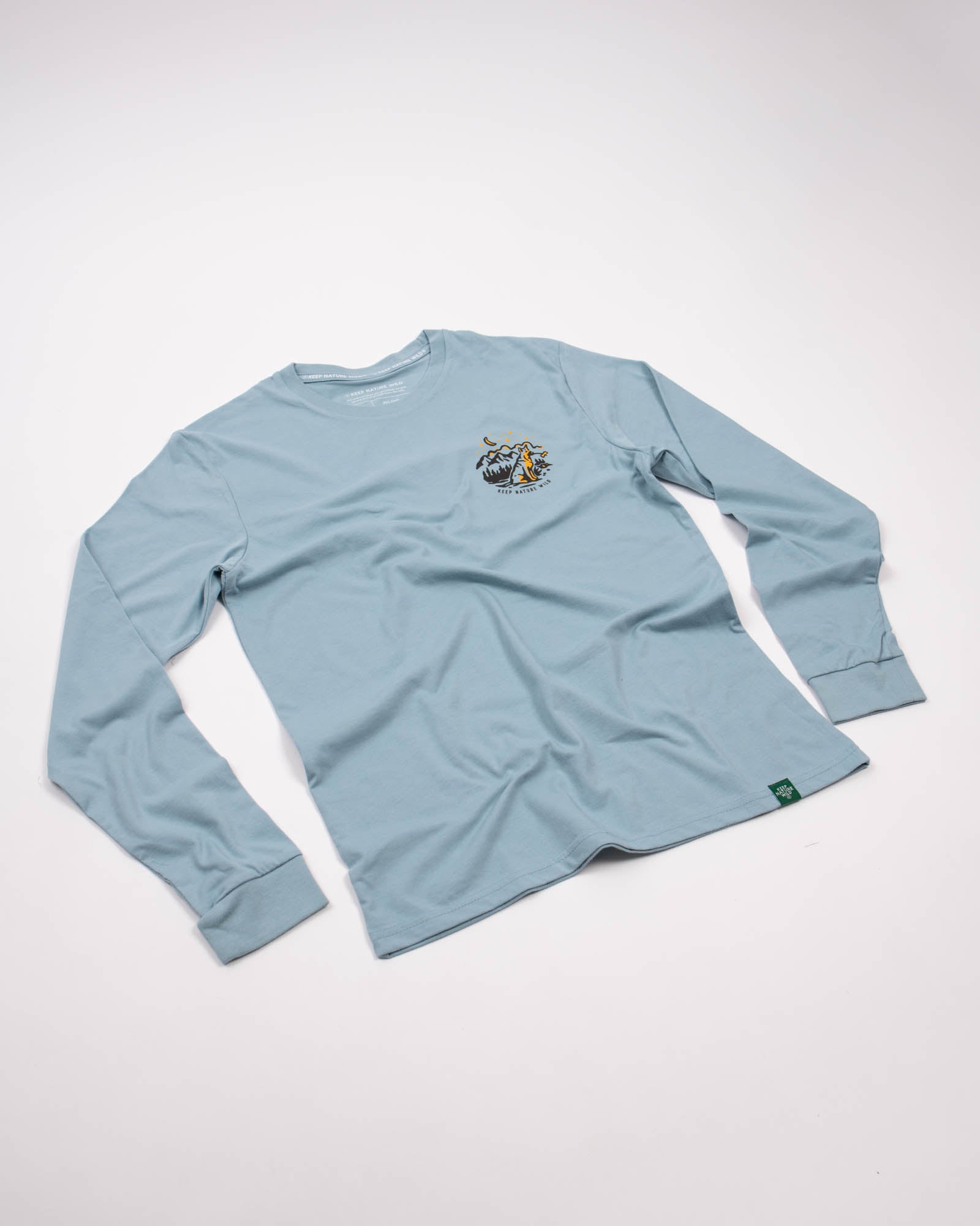 Keep Nature Wild Long Sleeve Campfire Dog Unisex Long Sleeve | Morning Mist