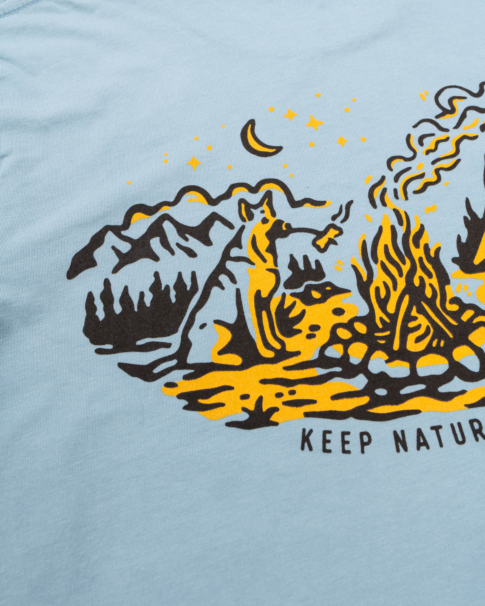 Keep Nature Wild Long Sleeve Campfire Dog Unisex Long Sleeve | Morning Mist