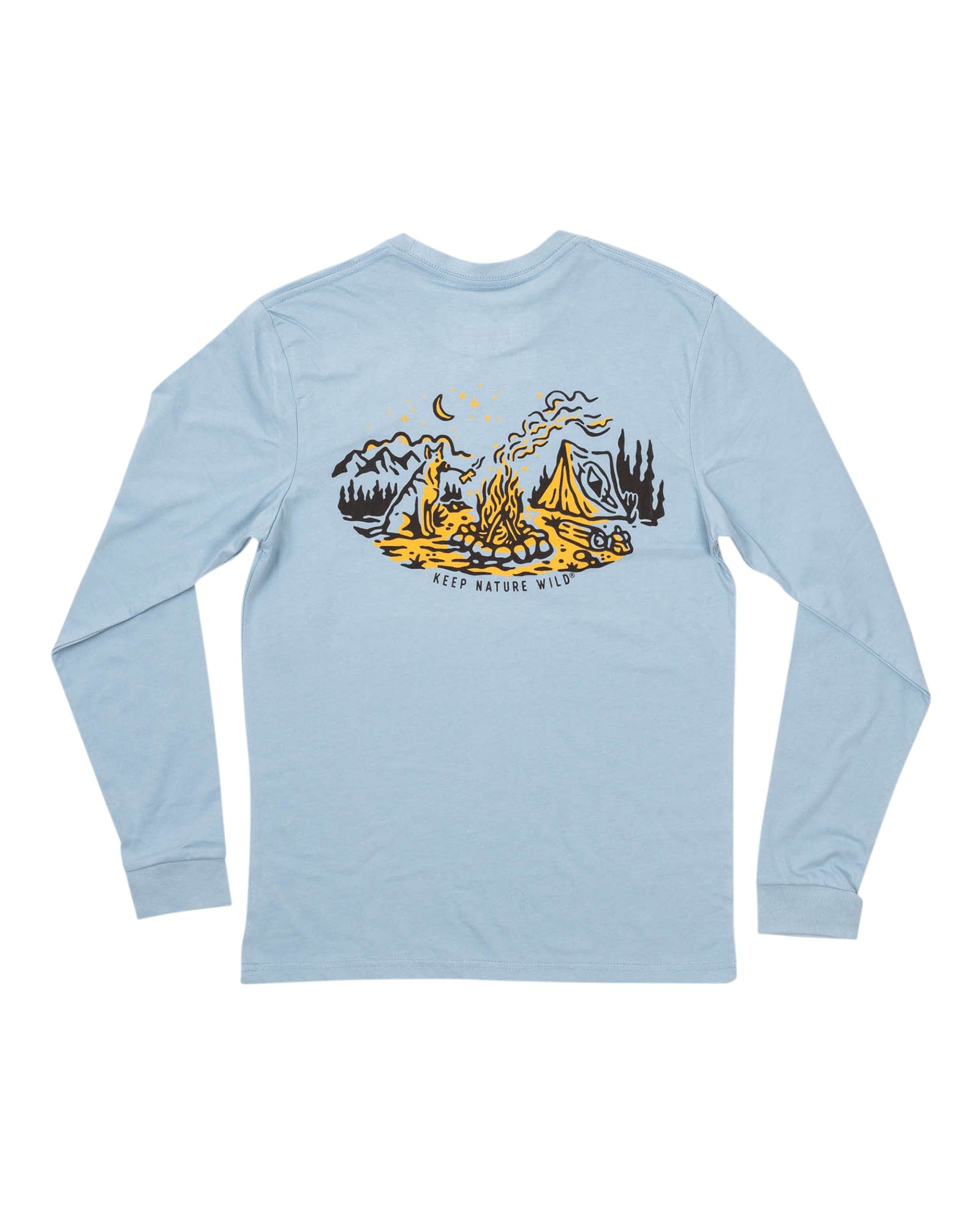 Keep Nature Wild Long Sleeve Campfire Dog Unisex Long Sleeve | Morning Mist
