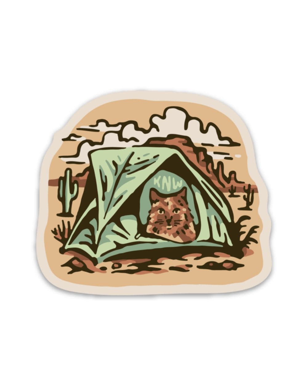 Keep Nature Wild Sticker Camping Kitty | Sticker