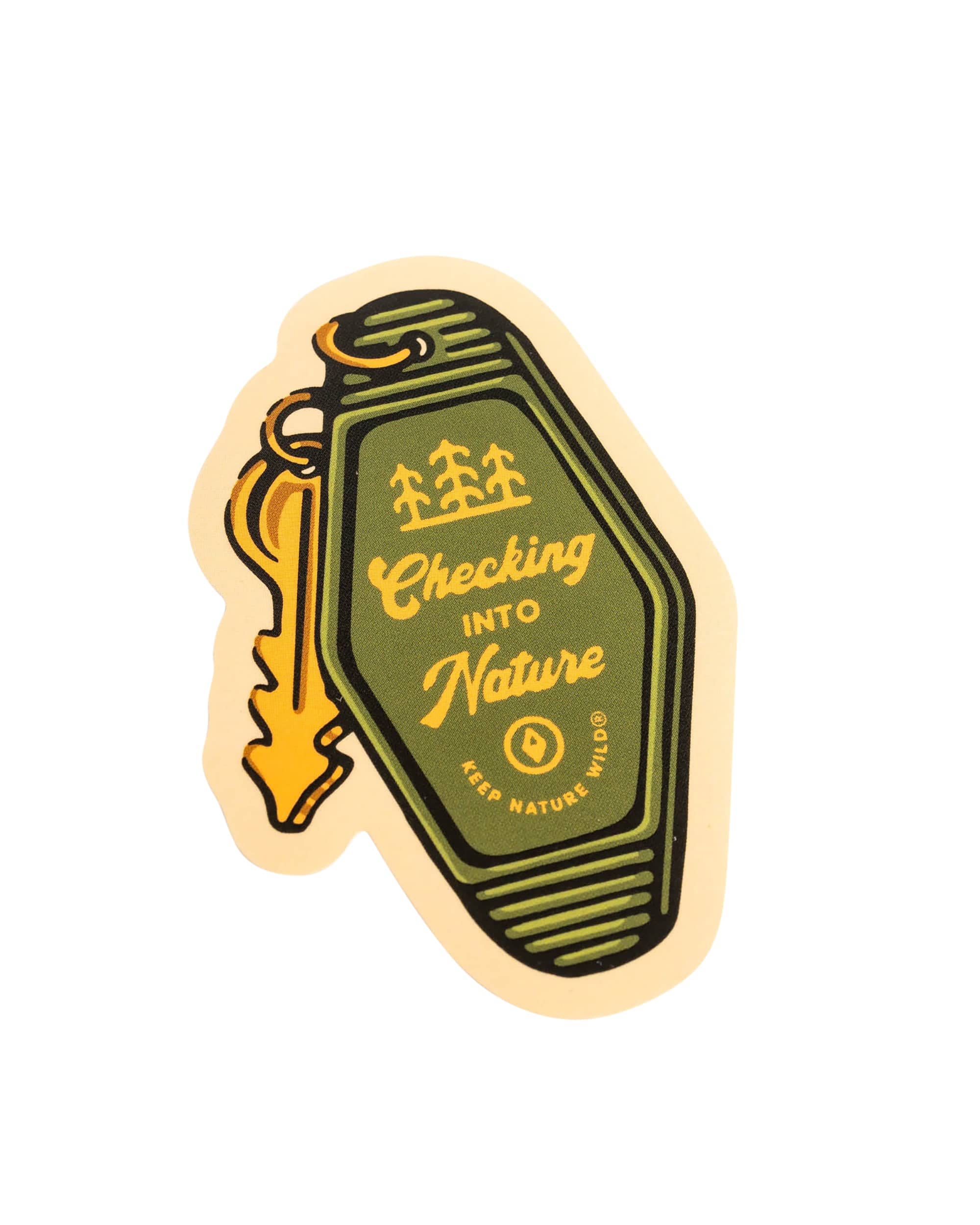 Keep Nature Wild Sticker Checking into Nature | Sticker