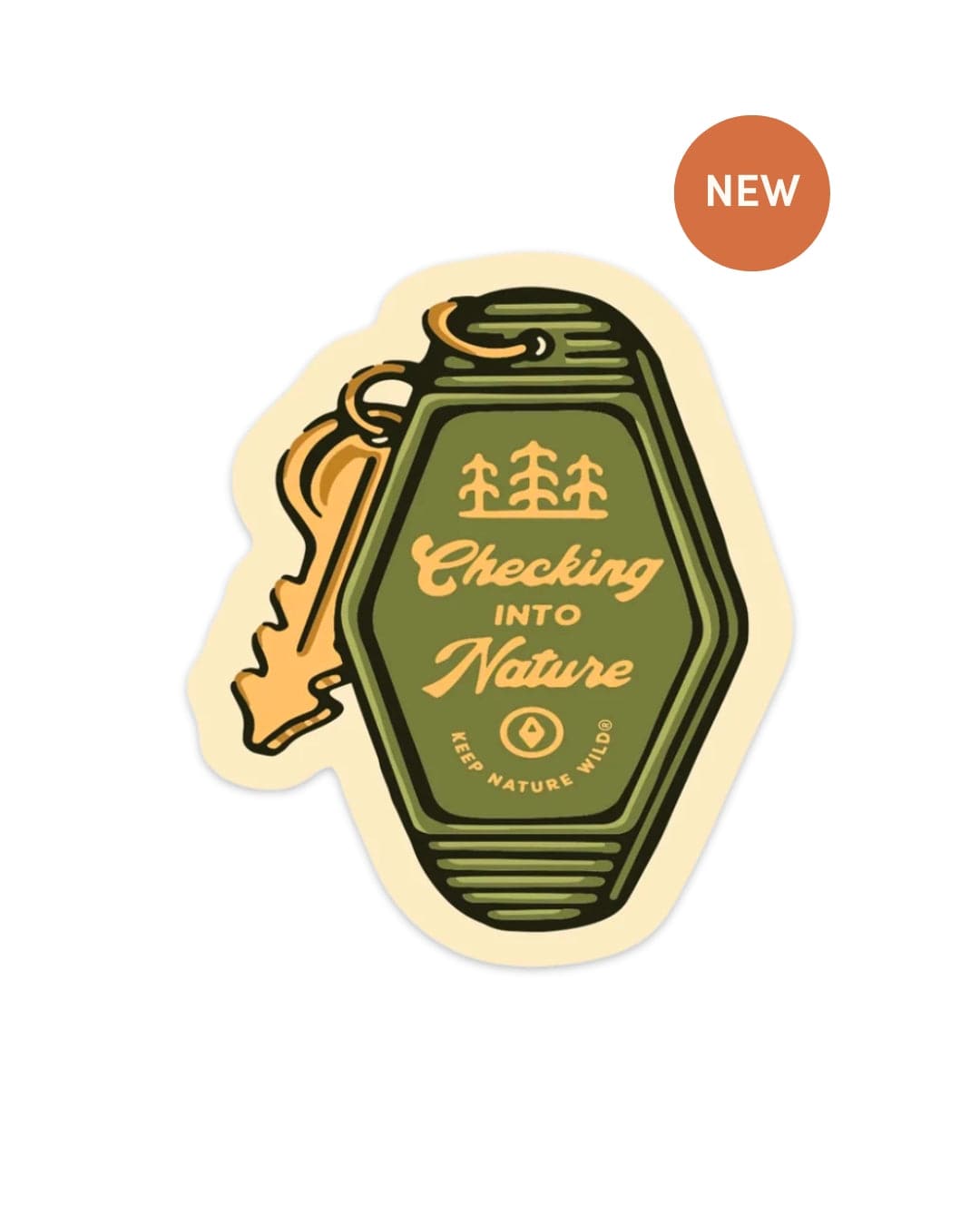 Keep Nature Wild Sticker Checking into Nature | Sticker