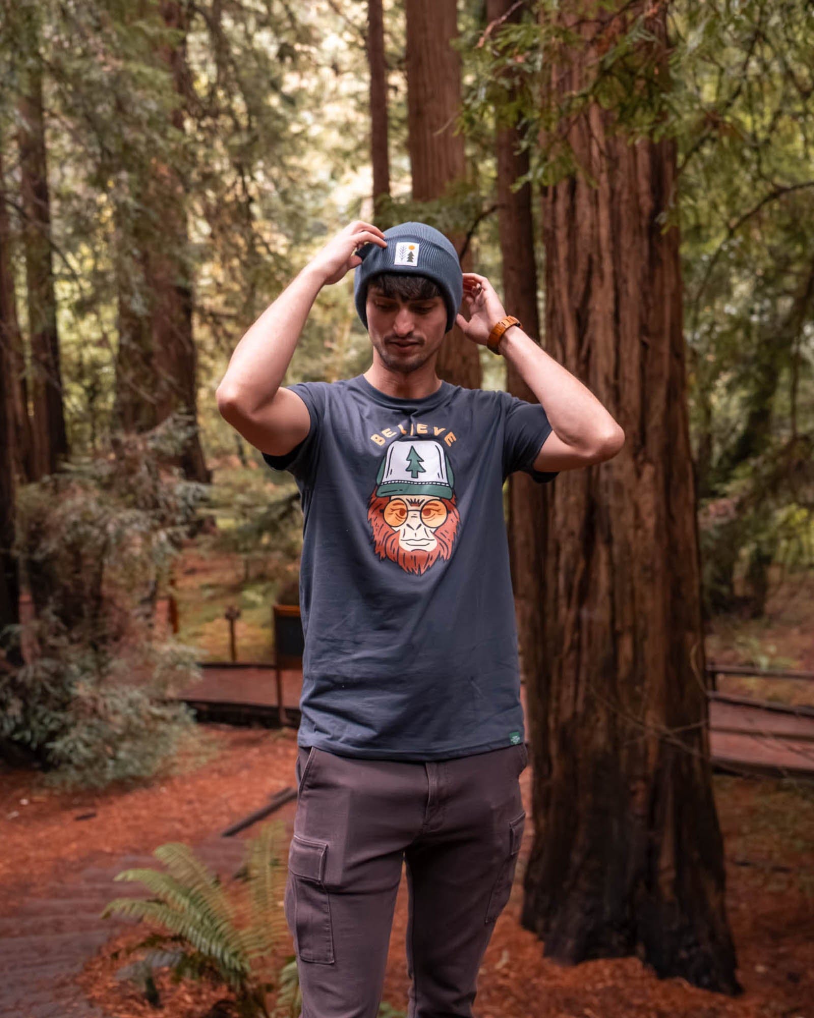 Keep Nature Wild Tee Clyde the Sasquatch Unisex Tee | Coal
