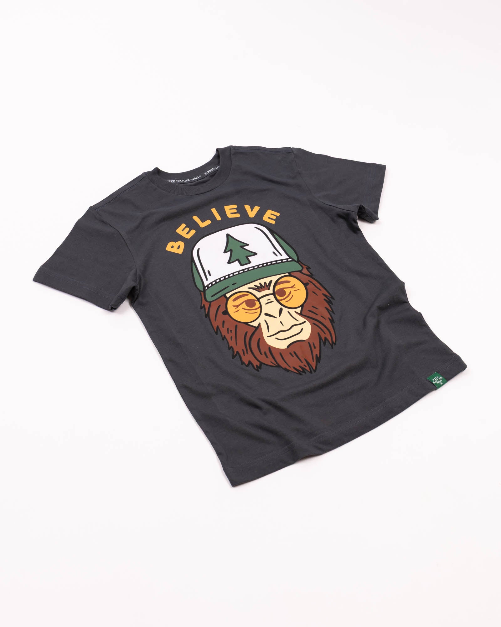 Keep Nature Wild Kids Clyde the Sasquatch Youth Tee | Coal