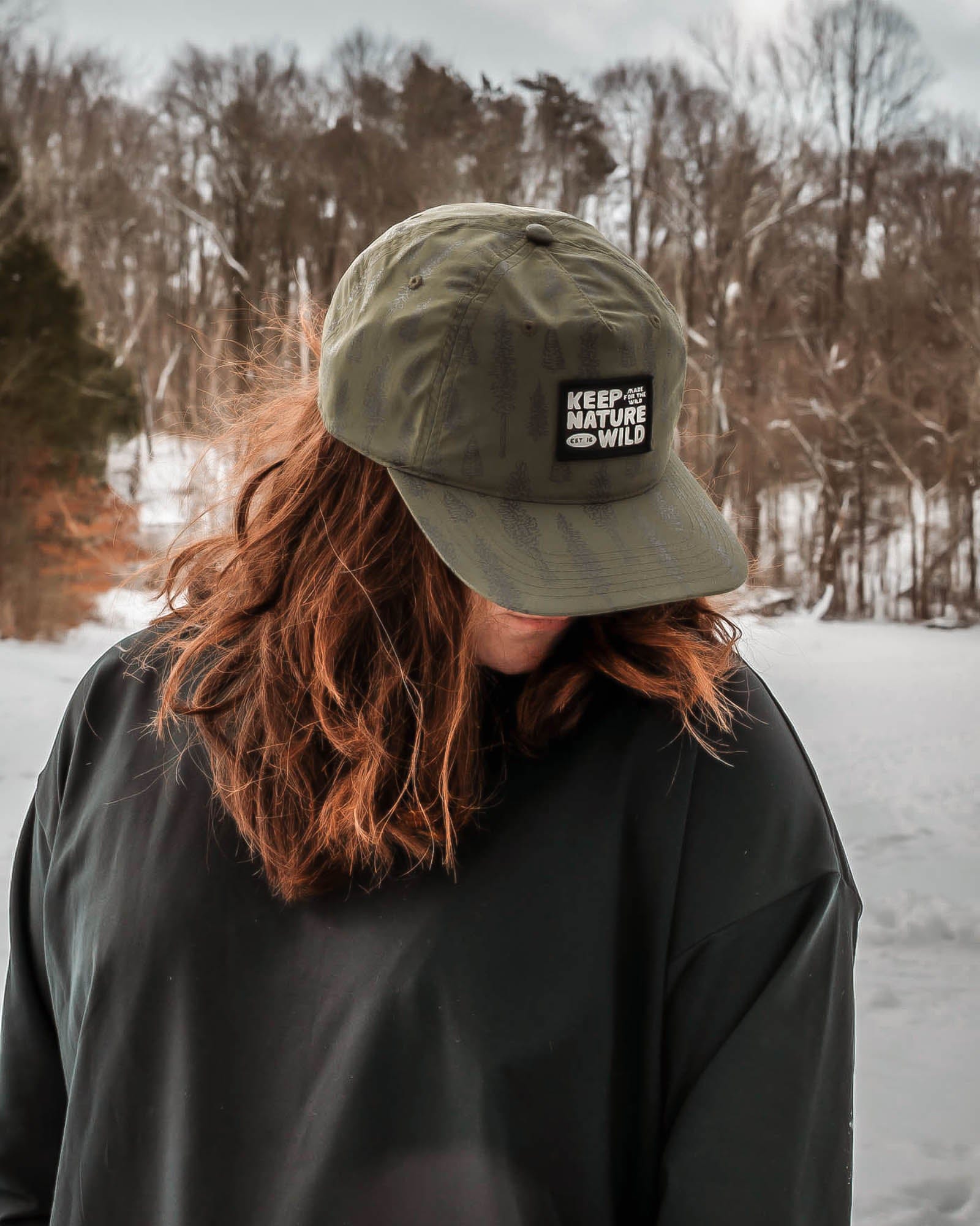 Keep Nature Wild Hat Conifers Trail Hat | Olive