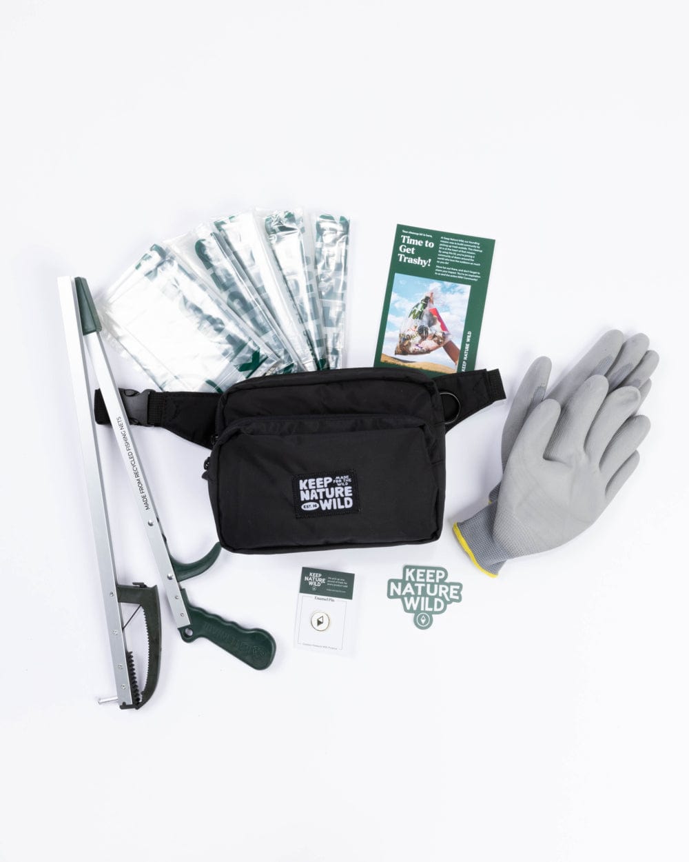 Keep Nature Wild WKA Gear Deluxe Fanny Pack Cleanup Kit | Black (WKA Gear)