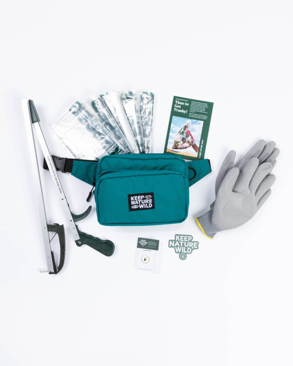 Keep Nature Wild WKA Gear Deluxe Fanny Pack Cleanup Kit | Teal (WKA Gear)