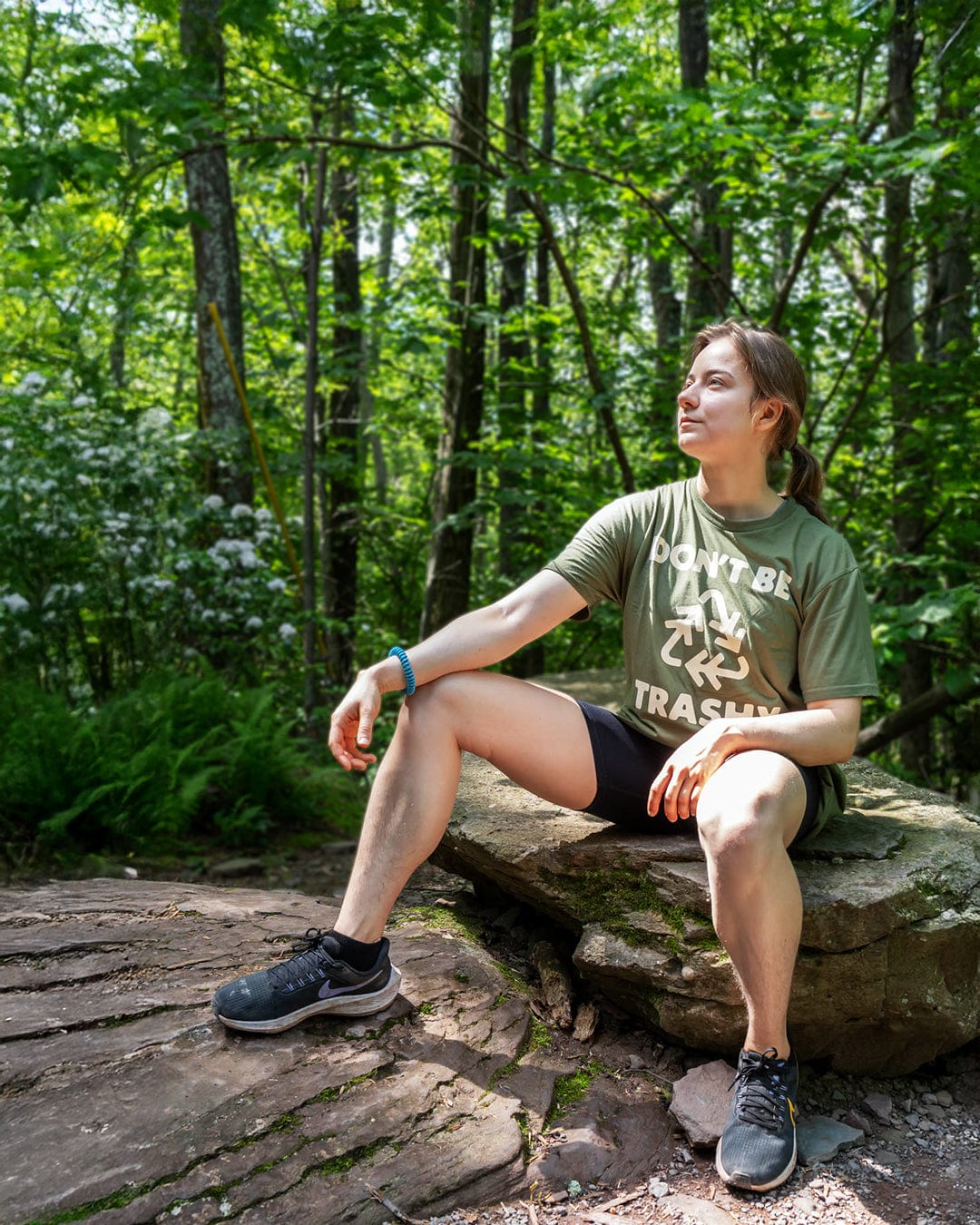 Keep Nature Wild Tee Don't Be Trashy Unisex Tee | Olive
