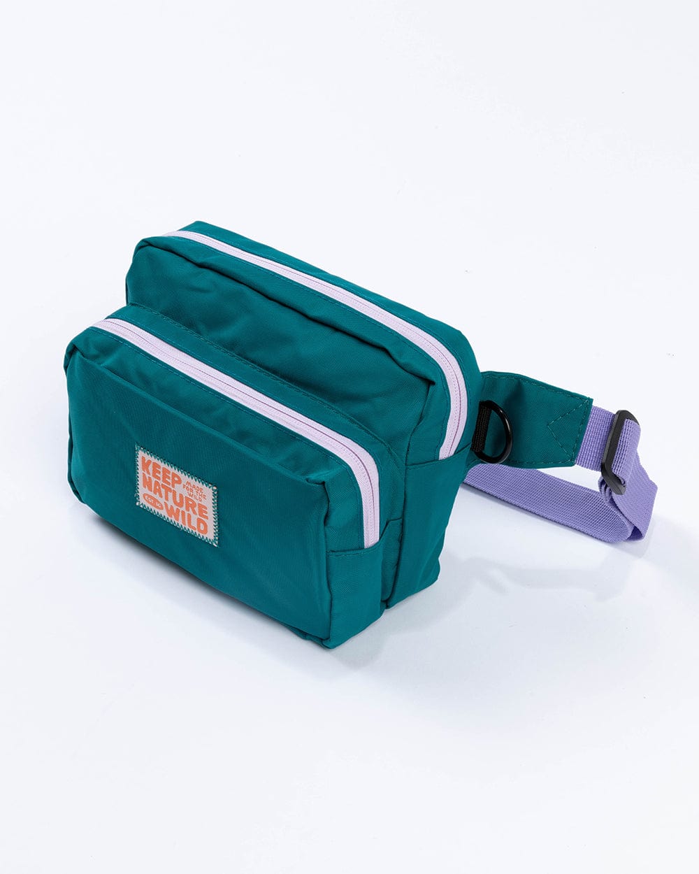 Keep Nature Wild Fanny Packs Fanny Pack + Stickers Bundle | Teal/Lavender
