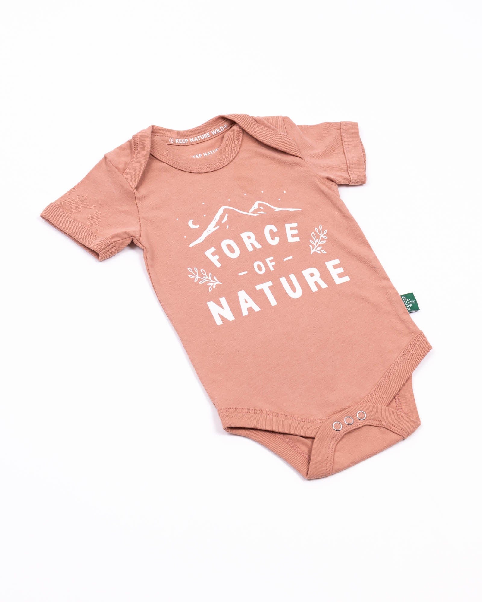 Keep Nature Wild Kids Force of Nature Baby Bodysuit | Canyon Rose