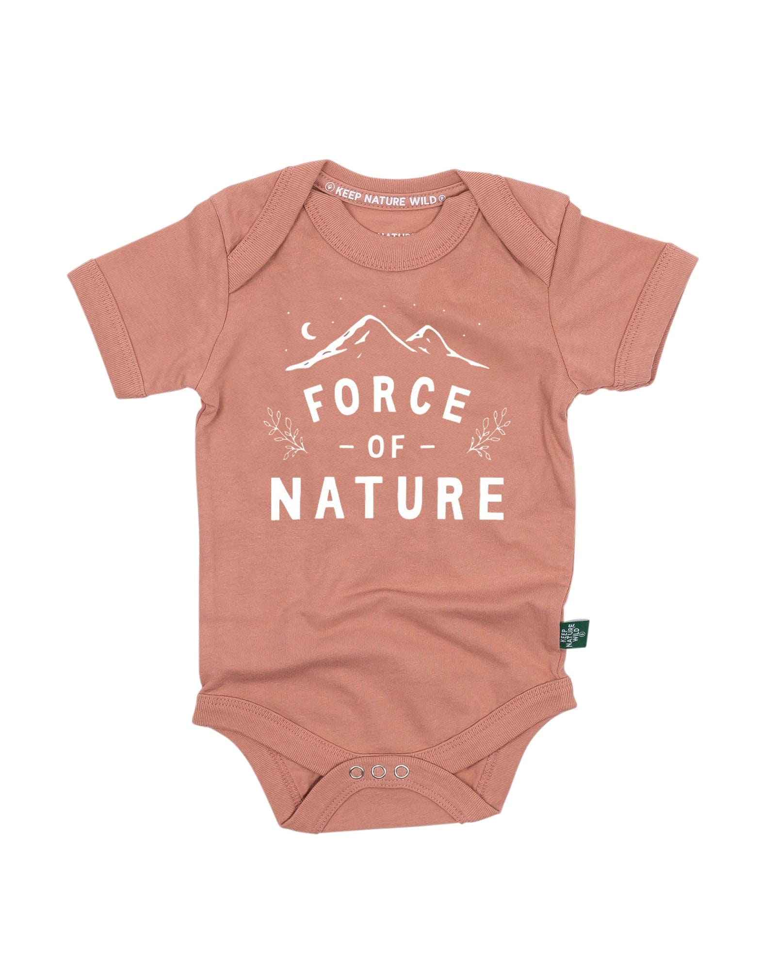 Keep Nature Wild Kids Force of Nature Baby Bodysuit | Canyon Rose