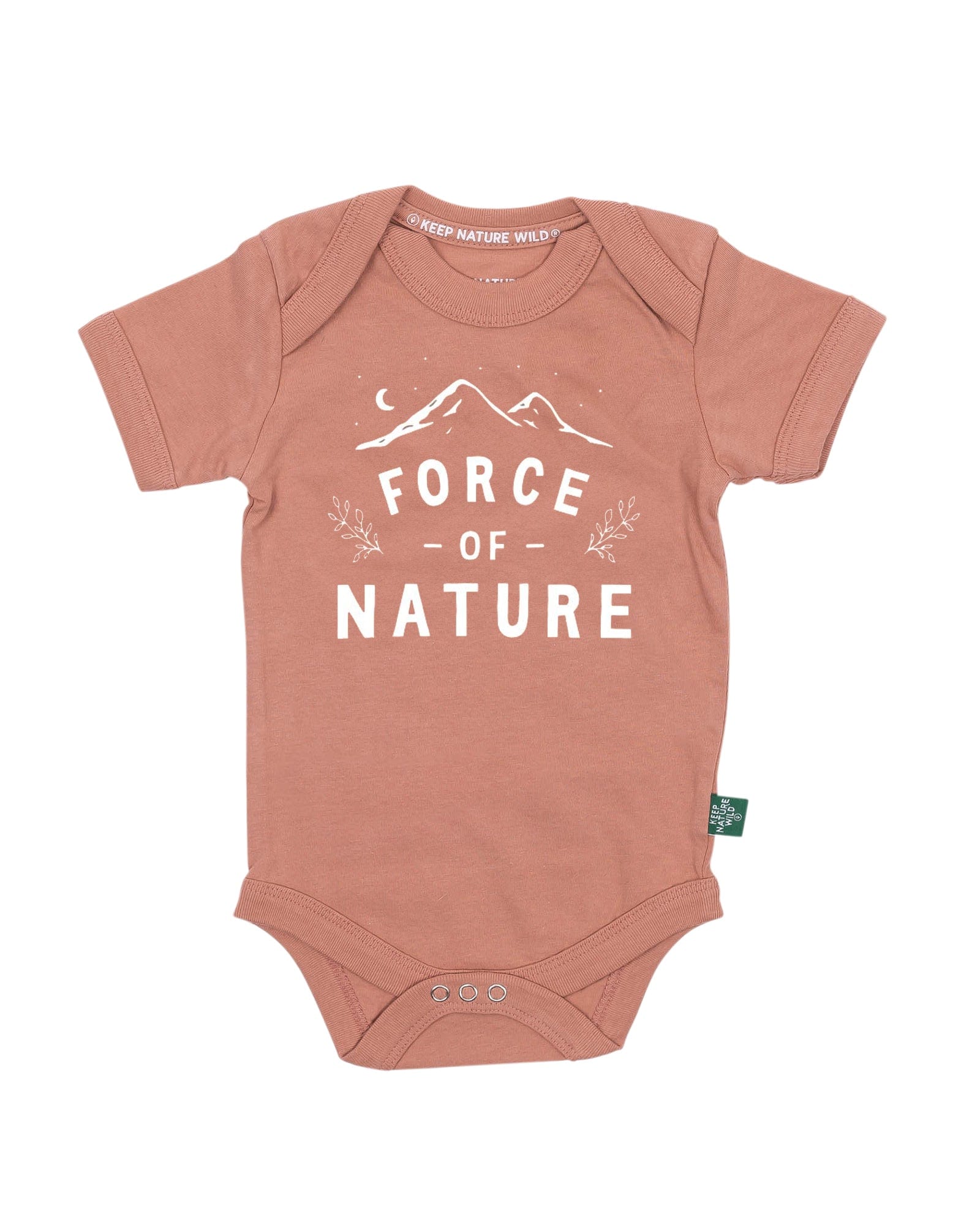Keep Nature Wild Kids Force of Nature Baby Bodysuit | Canyon Rose